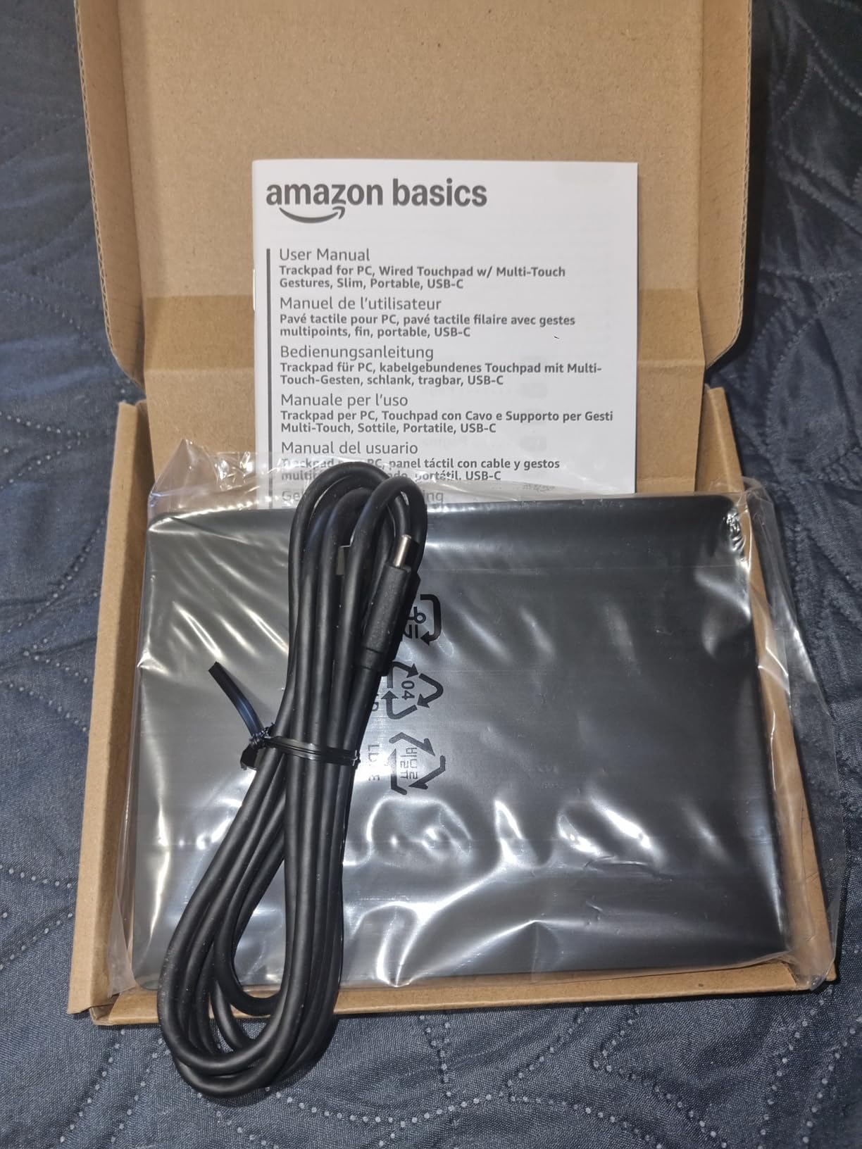 Amazon Basics trackpad USB-C nero Windows 6,4 pollici con filo