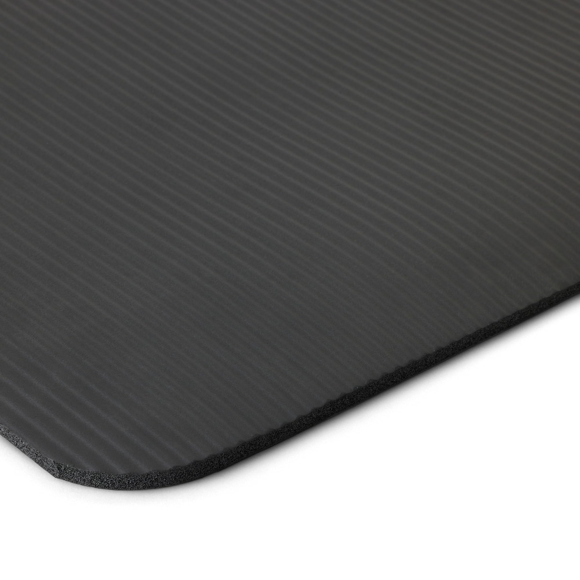 Amazon Basics Tappetino Yoga Nero Spesso 1,27 cm con cinghia