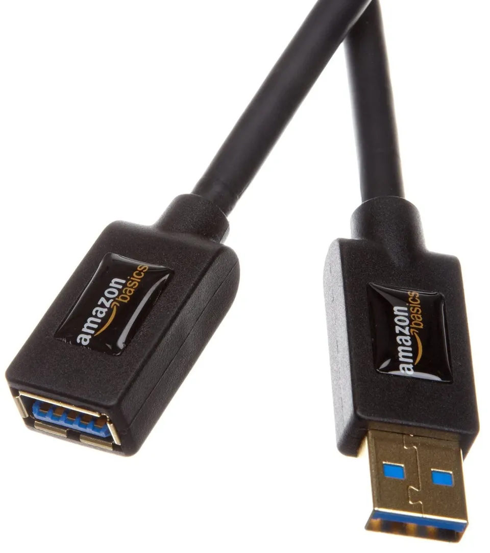 Amazon Basics Cavo Prolunga USB 3.0 3m Nero 4,8Gbps