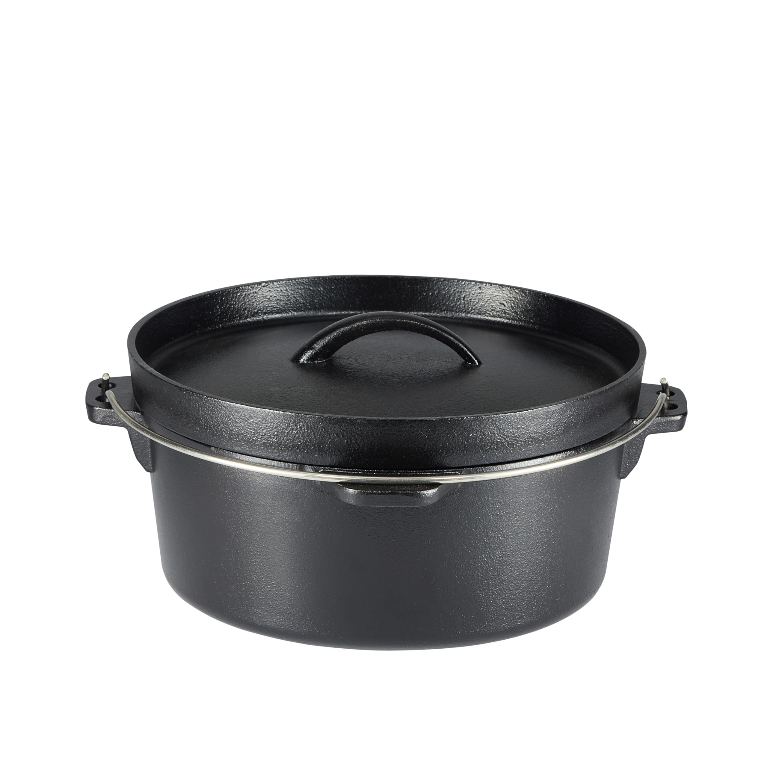 AmazonBasics Batteria Cucina Ghisa 5 Pezzi Nera