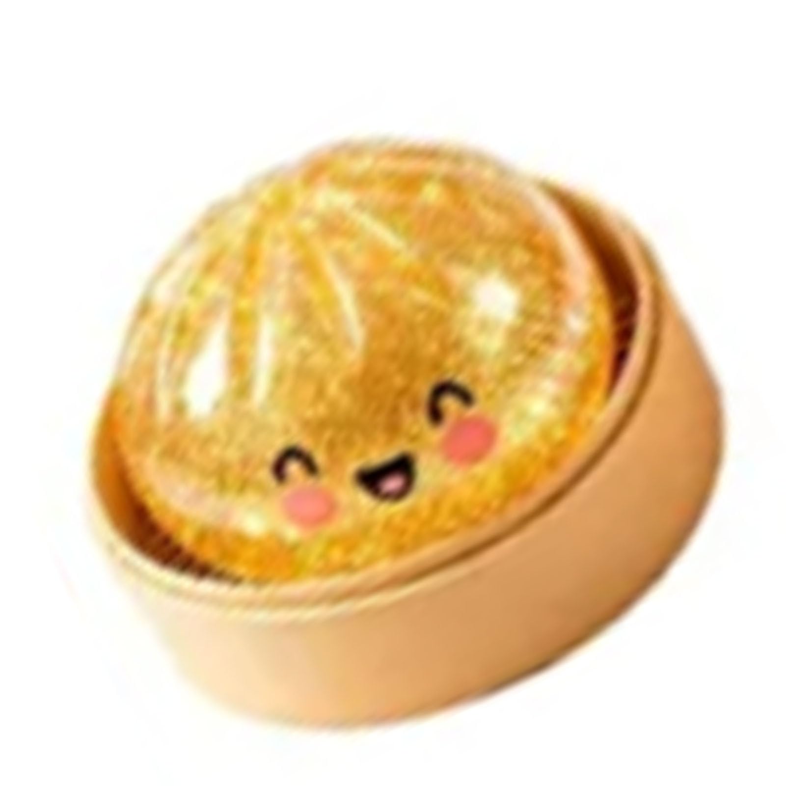 Elprico Pallina Antistress Panino TPR Glitter Oro 200g