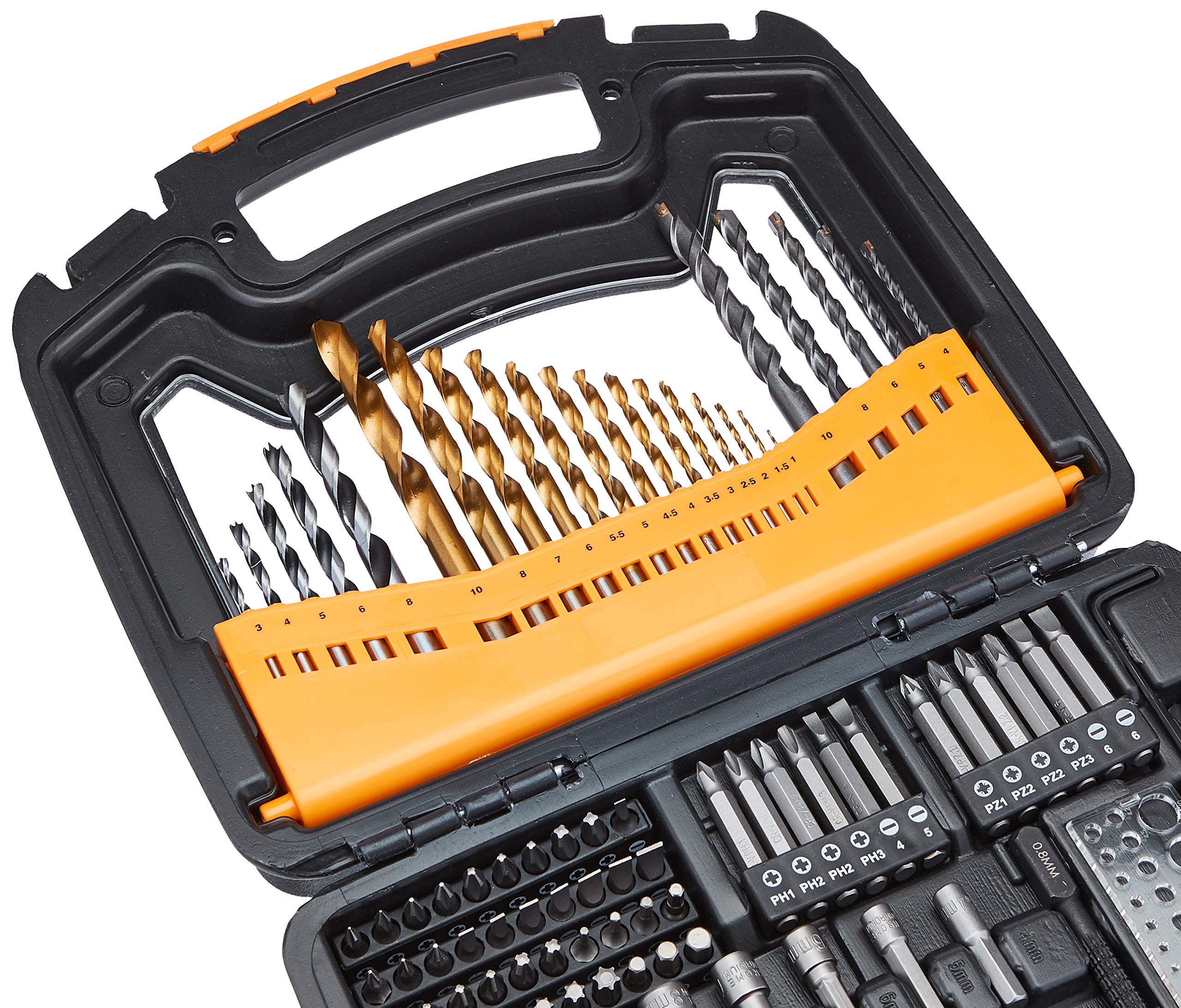 Amazon Basics Set 100 Punte Trapano e Bit Multiuso