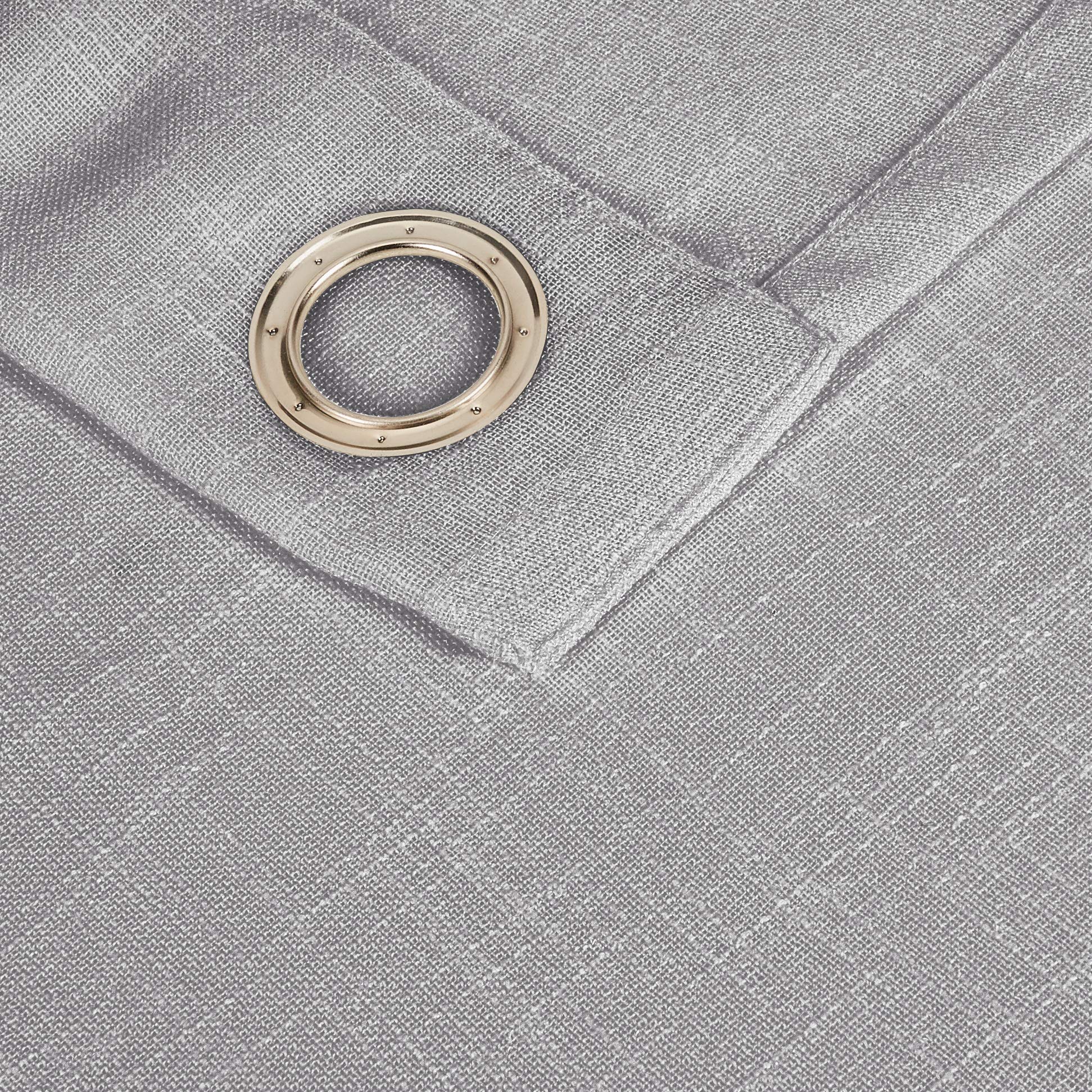 AmazonBasics Sheer Classic tenda trasparente 2 pz grigio scuro 50x63 occhielli