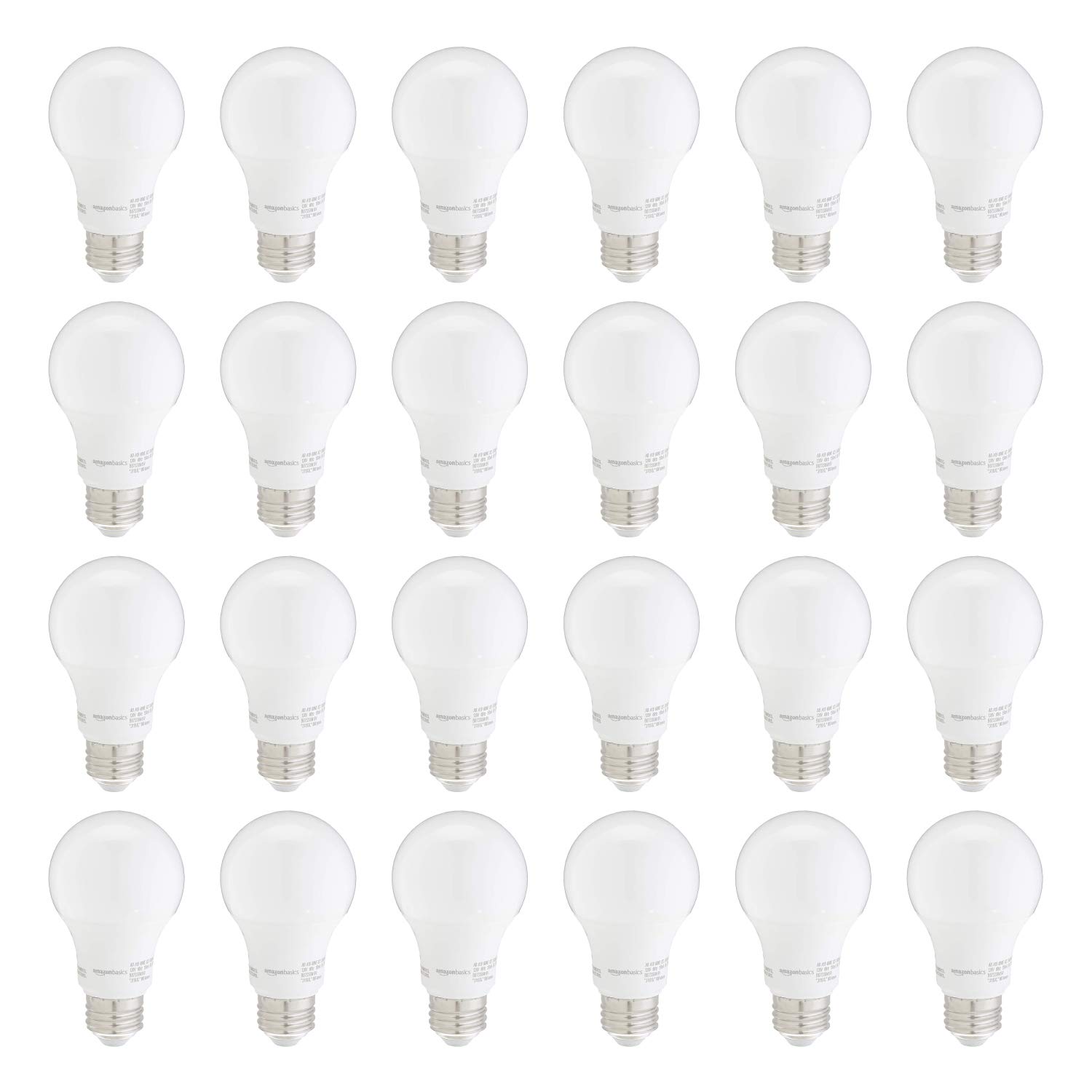 Amazon Basics Lampadine LED 9W E26 5000K 24 Pezzi