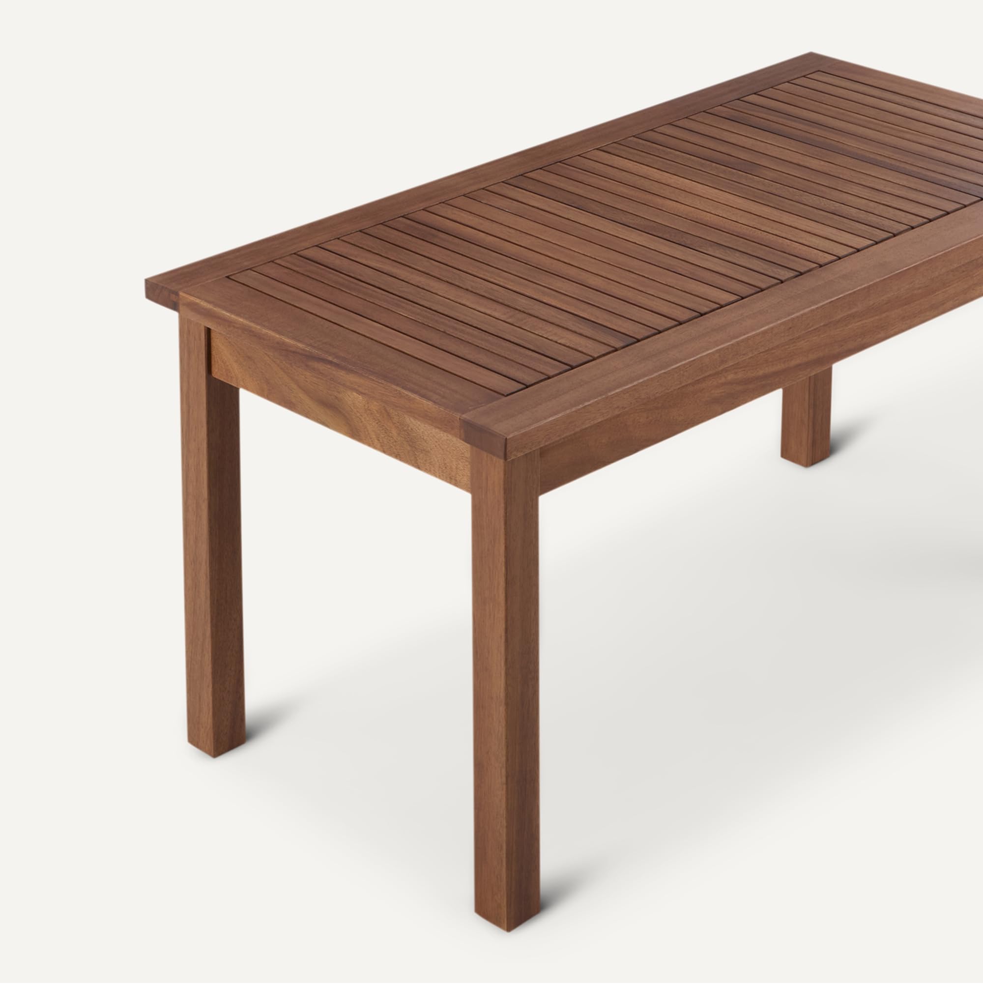 Amazon Basics tavolino patio 89 cm finitura naturale da esterno