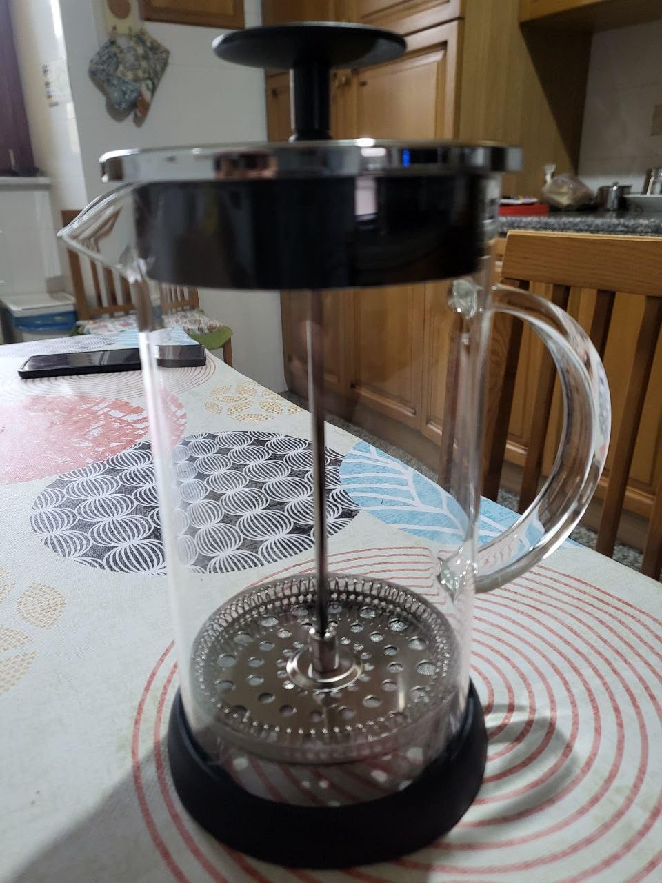 Amazon Basics caffettiera stantuffo vetro 1L 6 tazze