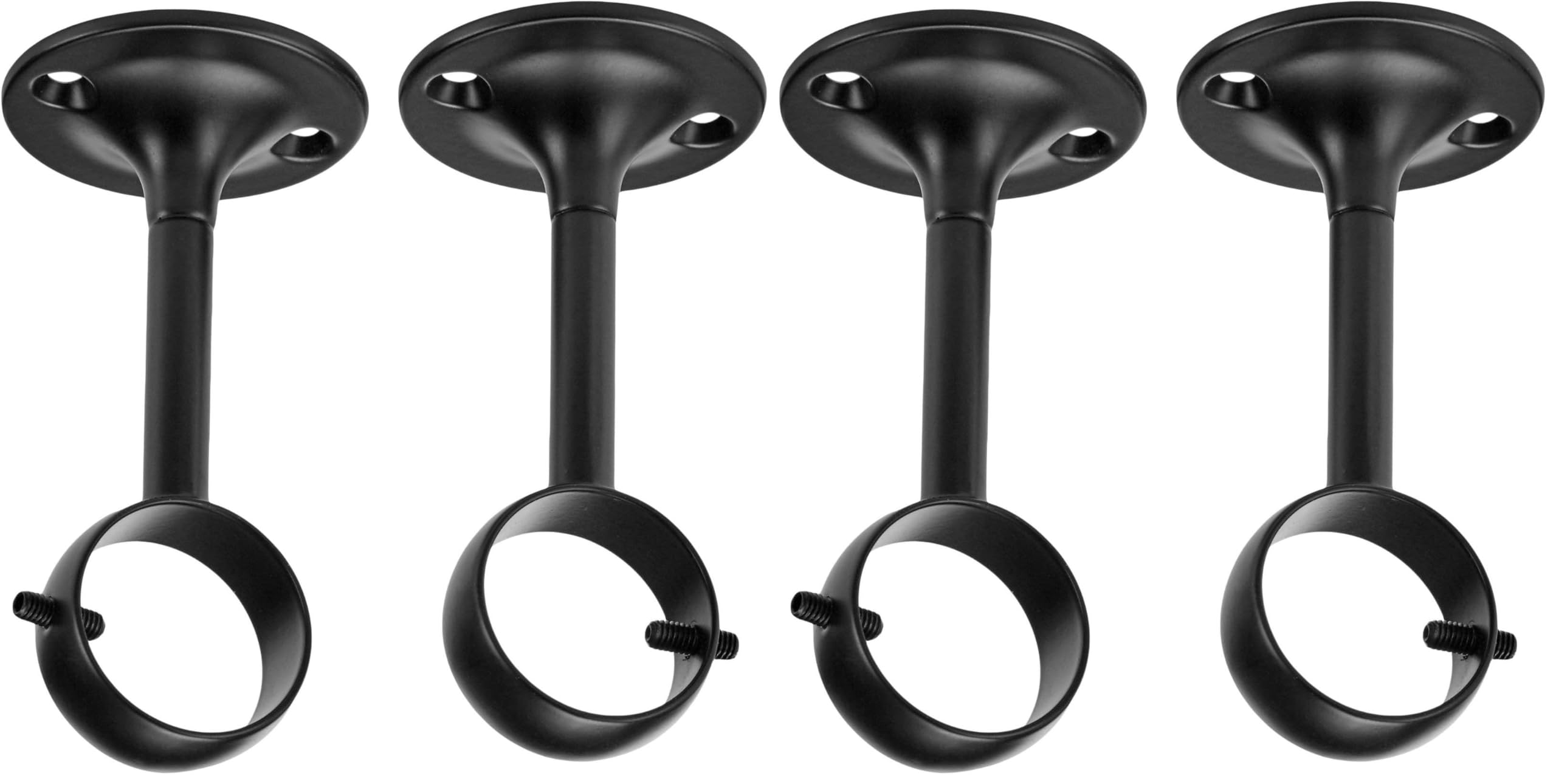 Amazon Basics Staffe Soffitto Nichel per Tende 2 Pezzi