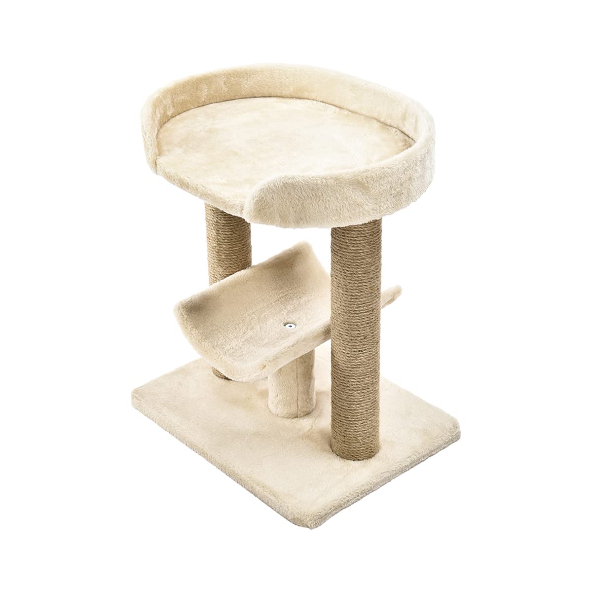 Amazon Basics Albero per Gatti Beige con Tiragraffi Iuta
