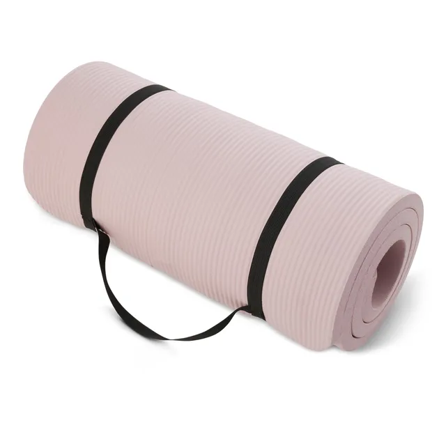 AmazonBasics Tappetino Yoga Fitness 2,5 cm Rosa Antiscivolo