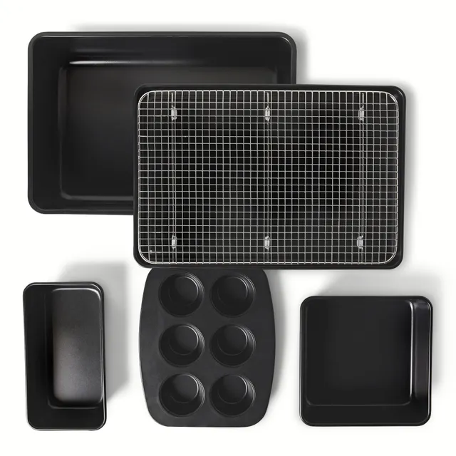 Amazon Basics set teglie antiaderenti 6 pezzi forno
