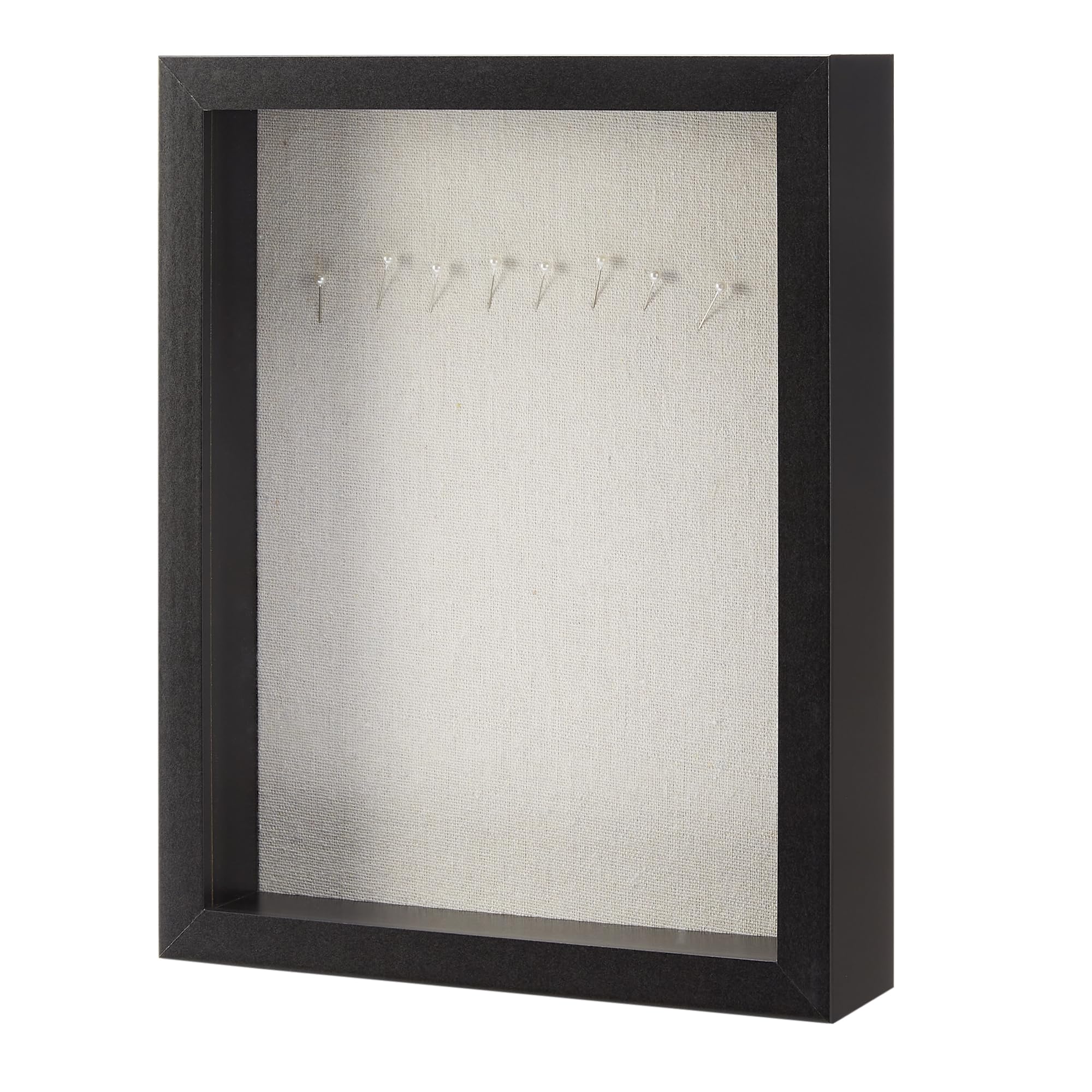 Amazon Basics Cornice Shadow Box Legno 20x25 cm Nero Vetro