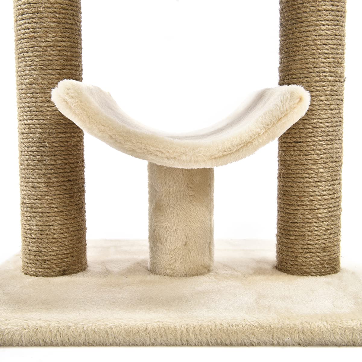 Amazon Basics Albero per Gatti Beige con Tiragraffi Iuta