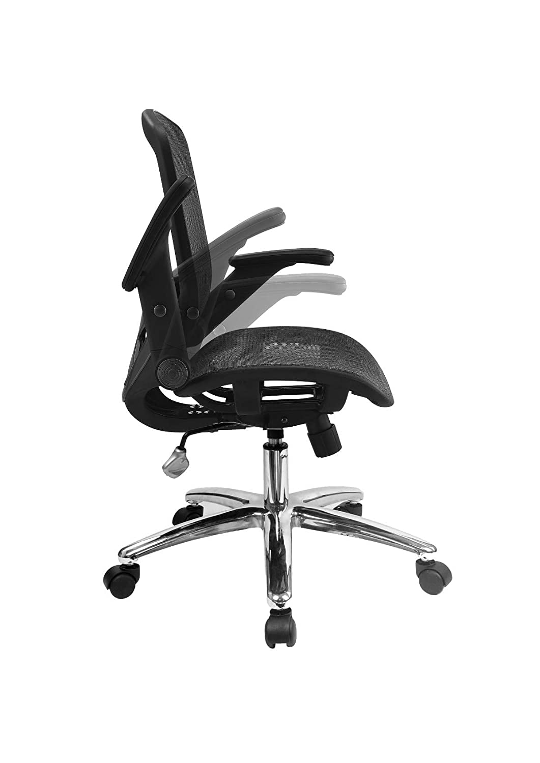AmazonBasics sedia ufficio ergonomica nera rete altezza regolabile