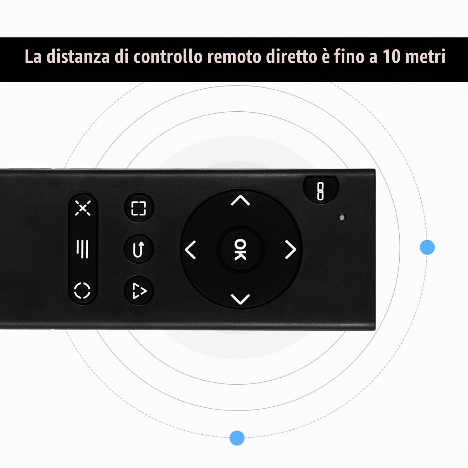 Elprico Telecomando Wireless 2.4GHz PS4 DVD Nero