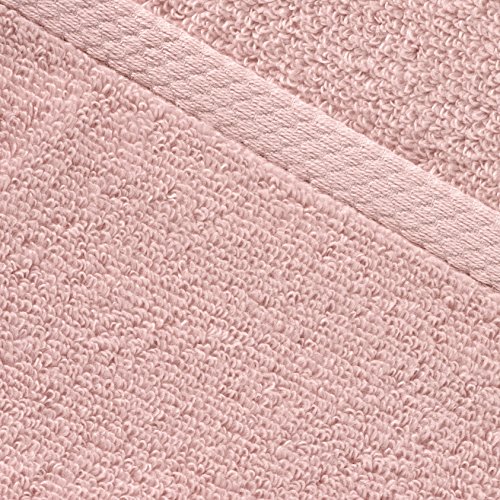 Amazon Basics Set Asciugamani 6 Pezzi Rosa Petalo Cotone