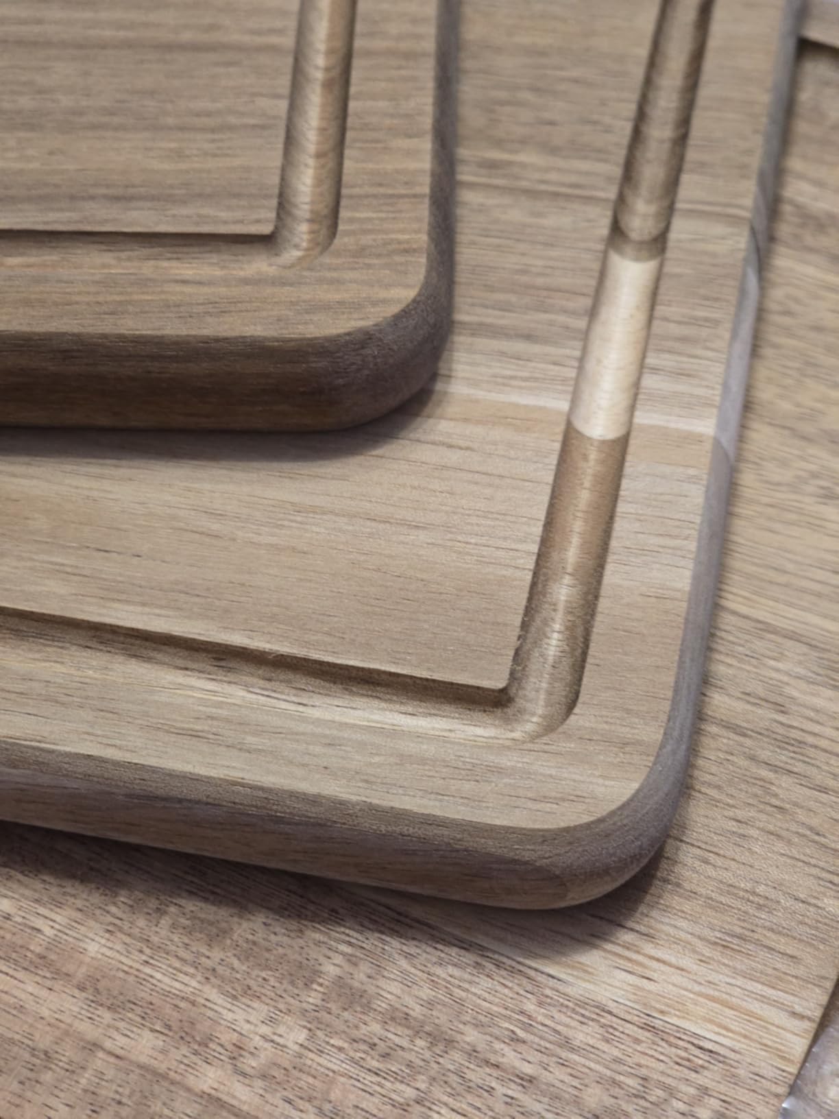 AmazonBasics set 3 taglieri legno acacia pretrattati olio