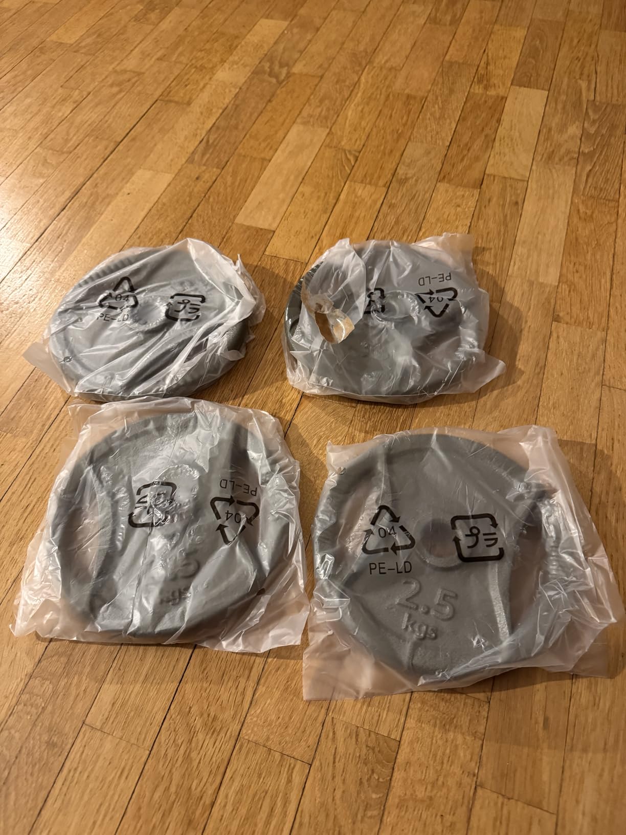 Amazon Basics peso disco 4x2,5kg foro 2,54cm ghisa riciclata