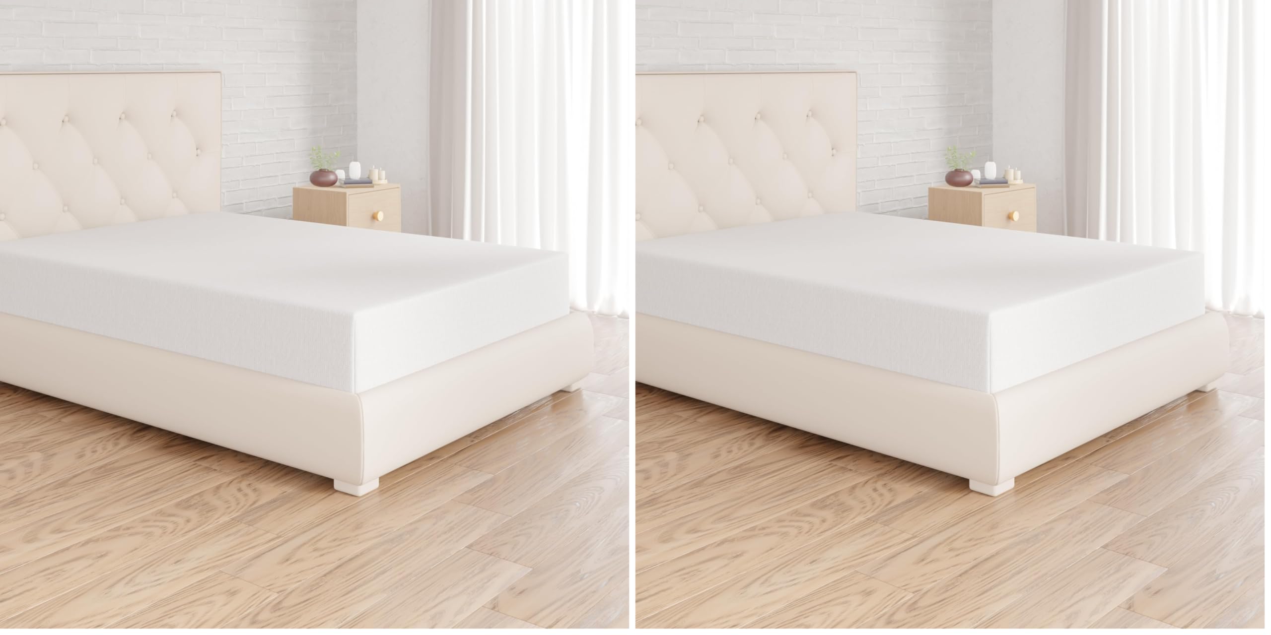 AmazonBasics Lenzuolo con Angoli 140x200 Bianco Jersey Cotone