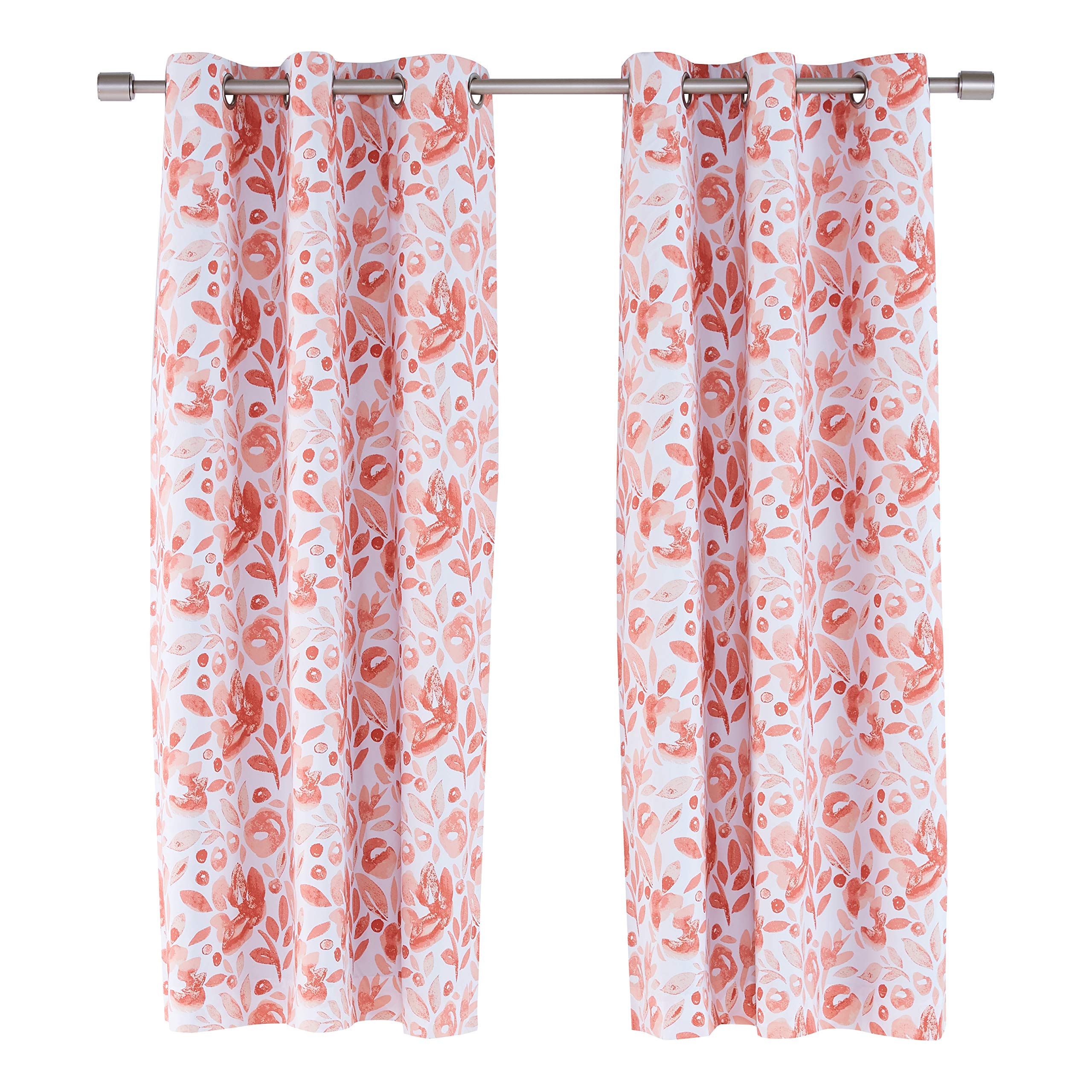 Amazon Basics SilkySoft Tende Oscuranti 2pz 42x54 Floreale Blush