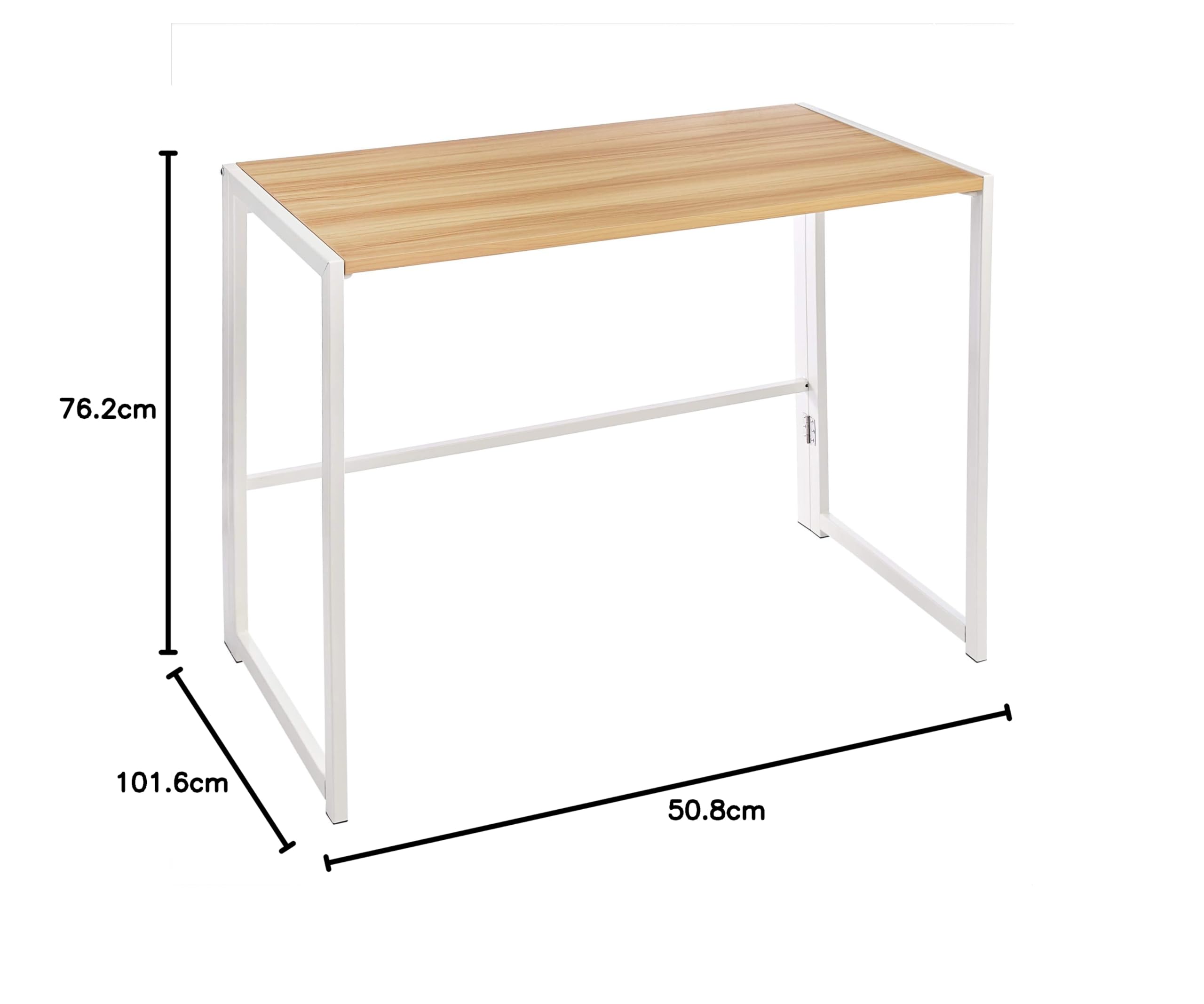 AmazonBasics Tavolo pieghevole 102 cm naturale portatile
