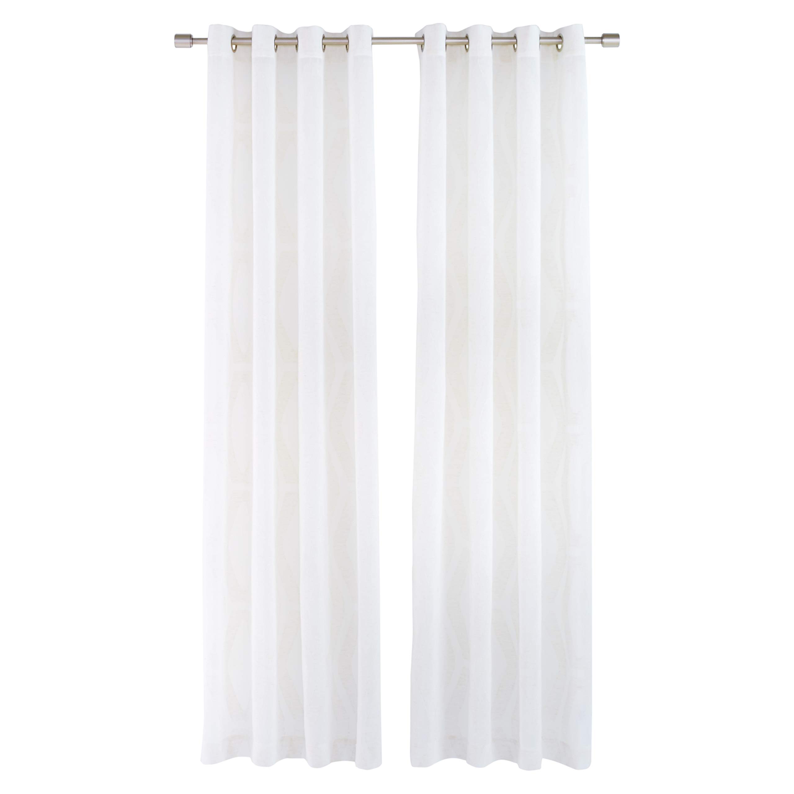 Amazon Basics Sheer Tende Velate Coppia 50x95 Avorio Effetto Lino