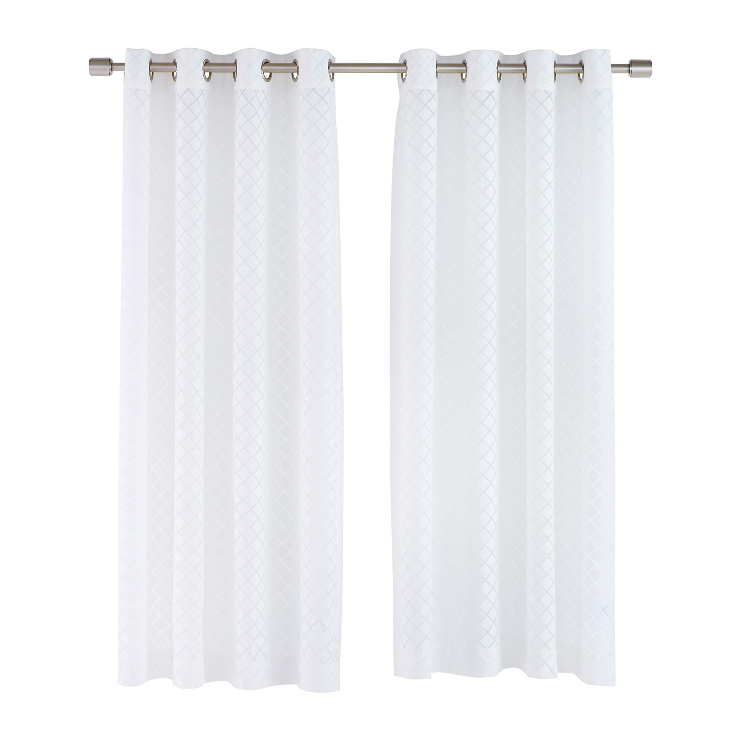 Amazon Basics Tende Velate Avorio 2 Pezzi 127x160 cm