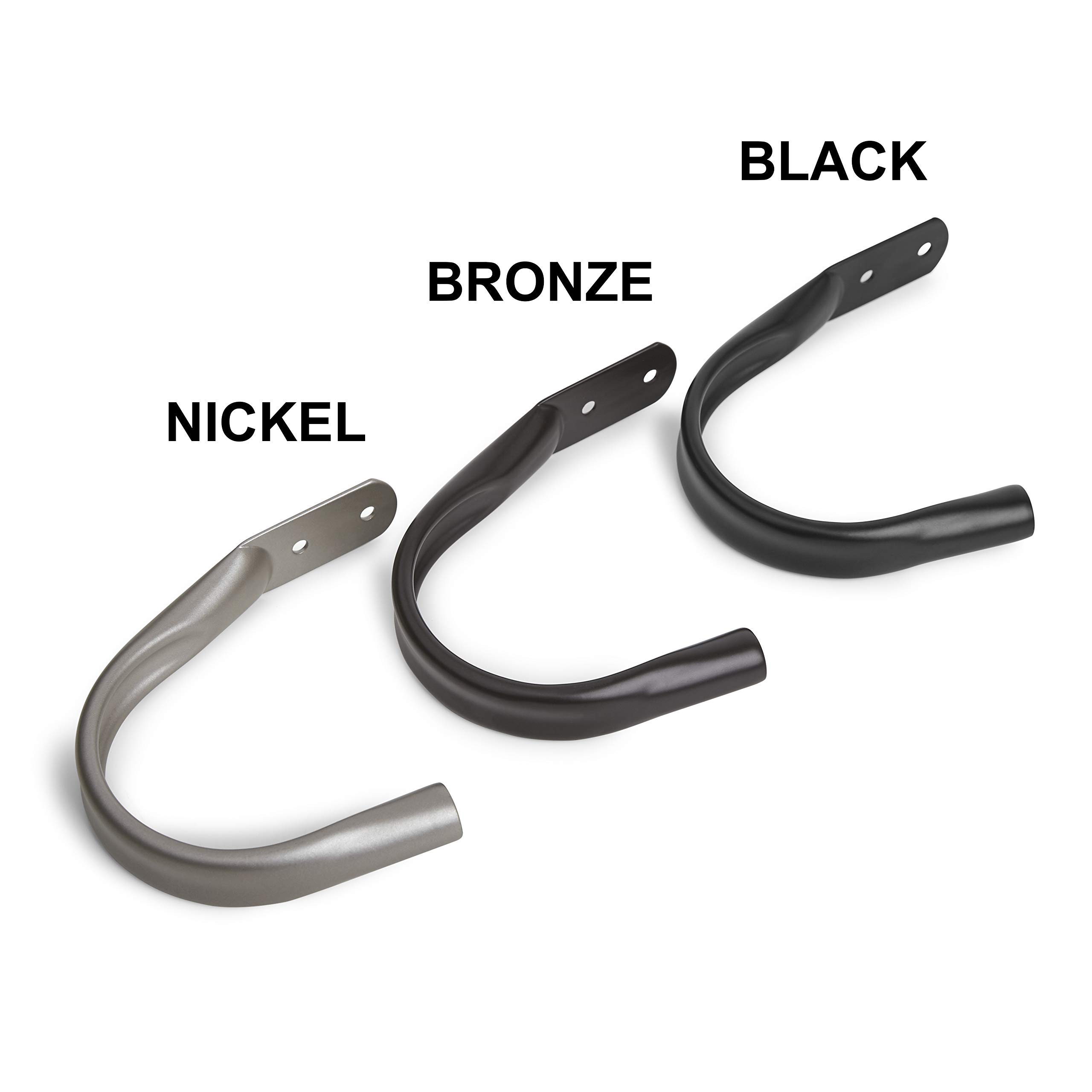 Amazon Basics Fermatenda Decorativi Set 2 Pezzi Nichel Metallo