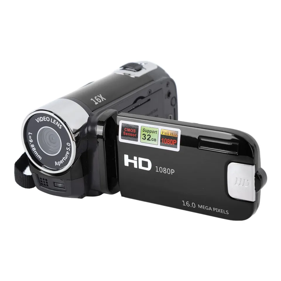 Elprico videocamera DV 4K 48MP nera zoom 16x