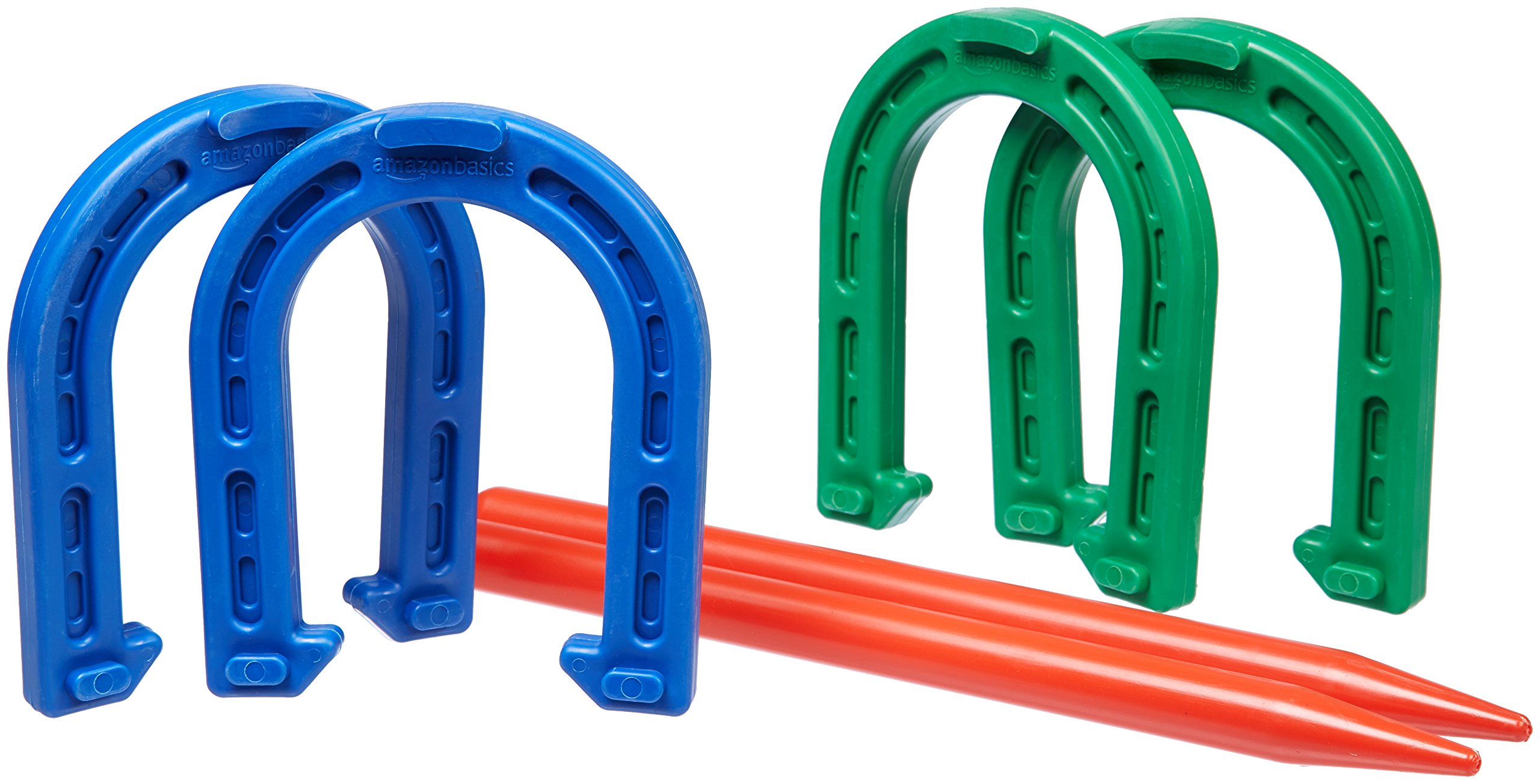 Amazon Basics set ferri di cavallo gomma 4 pezzi portatile