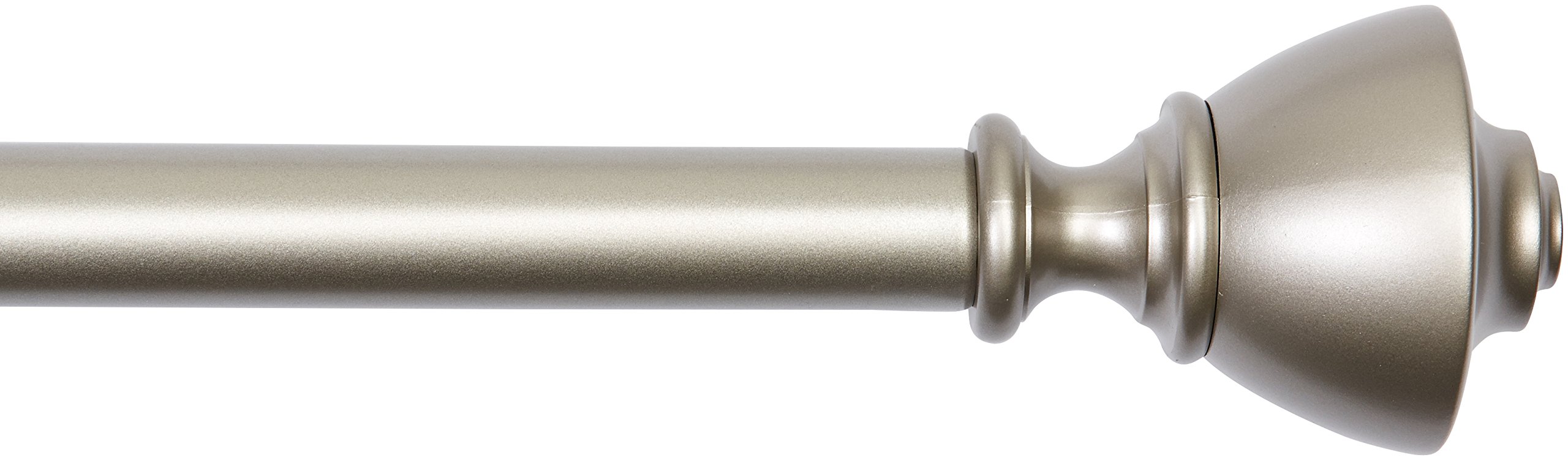 Amazon Basics bastone per tende nichel 180-366 cm con staffe