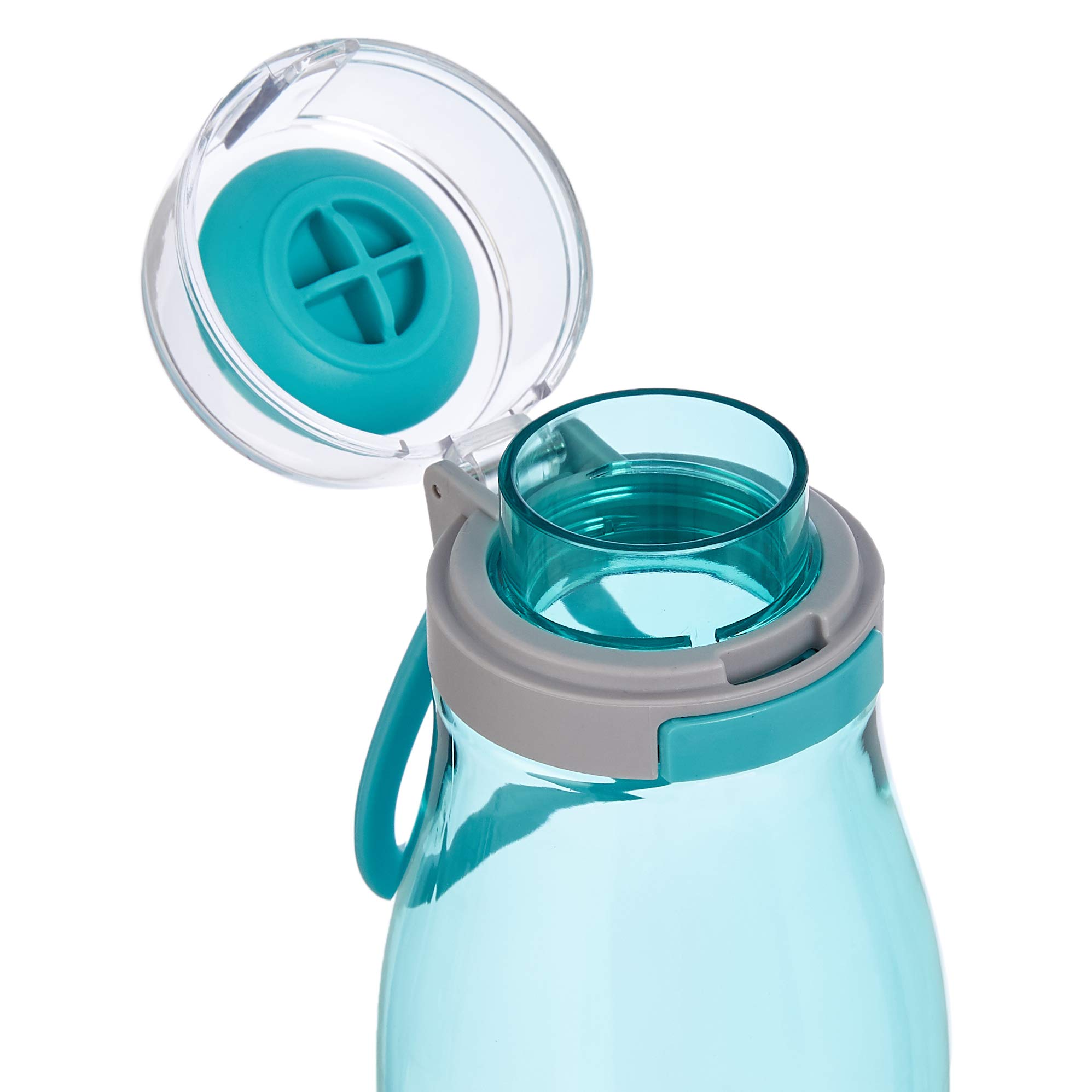 AmazonBasics Borraccia Sportiva 680 ml 2 Pezzi Blu Viola