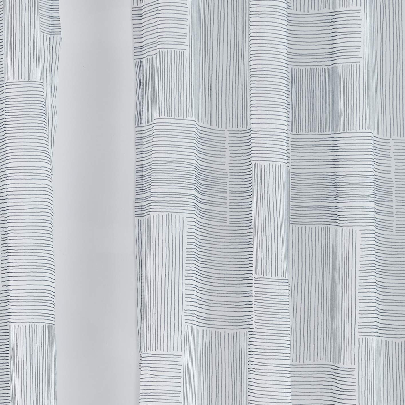AmazonBasics Painterly Grid Tenda Velata 127x241cm Grigia 2 Pezzi