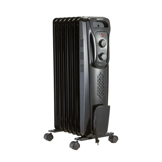 Amazon Basics Termosifone Olio 1500W Nero 7 Elementi