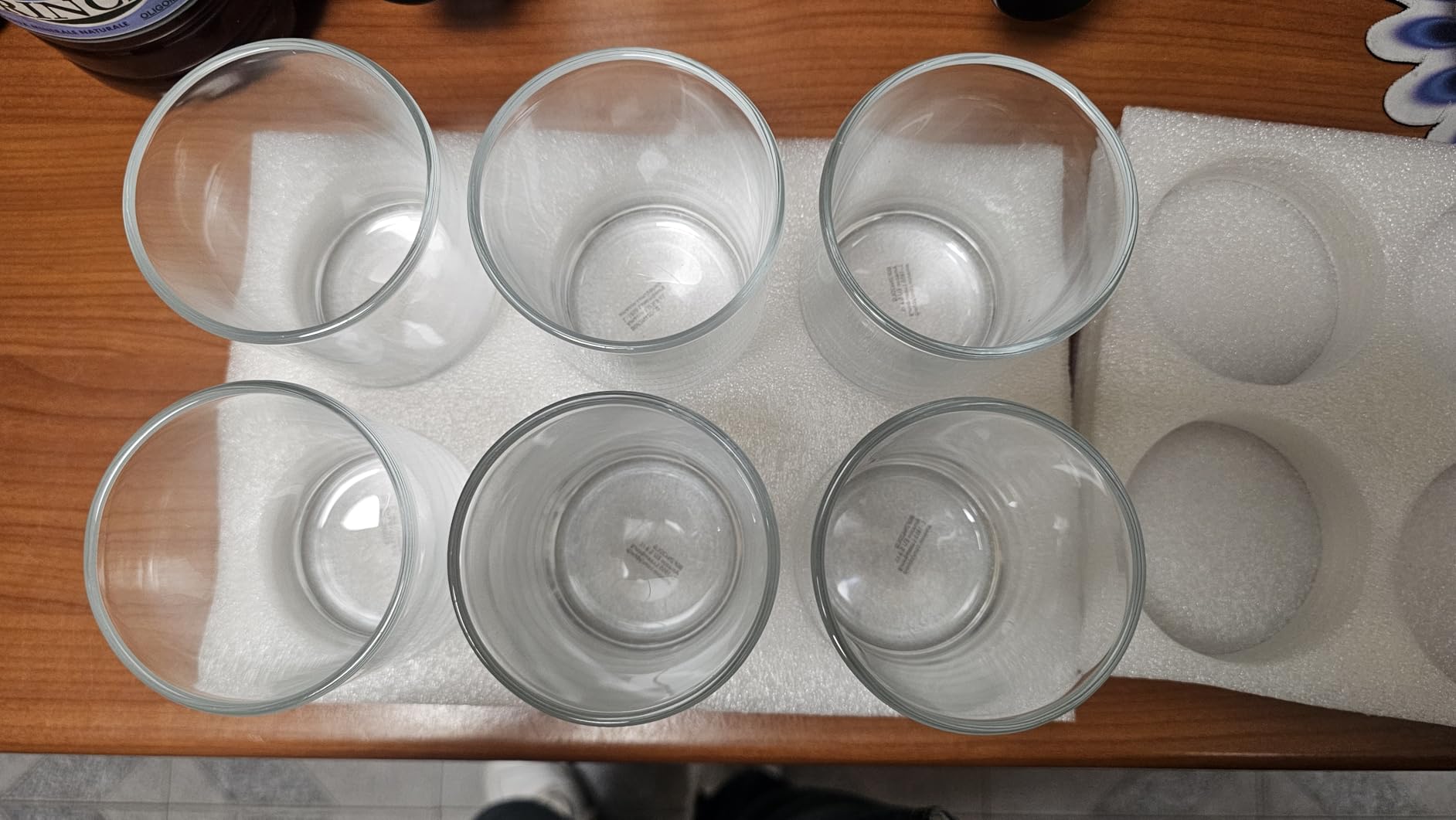 Amazon Basics Bicchieri Vetro 325 ml Set 6 Pezzi Lavastoviglie