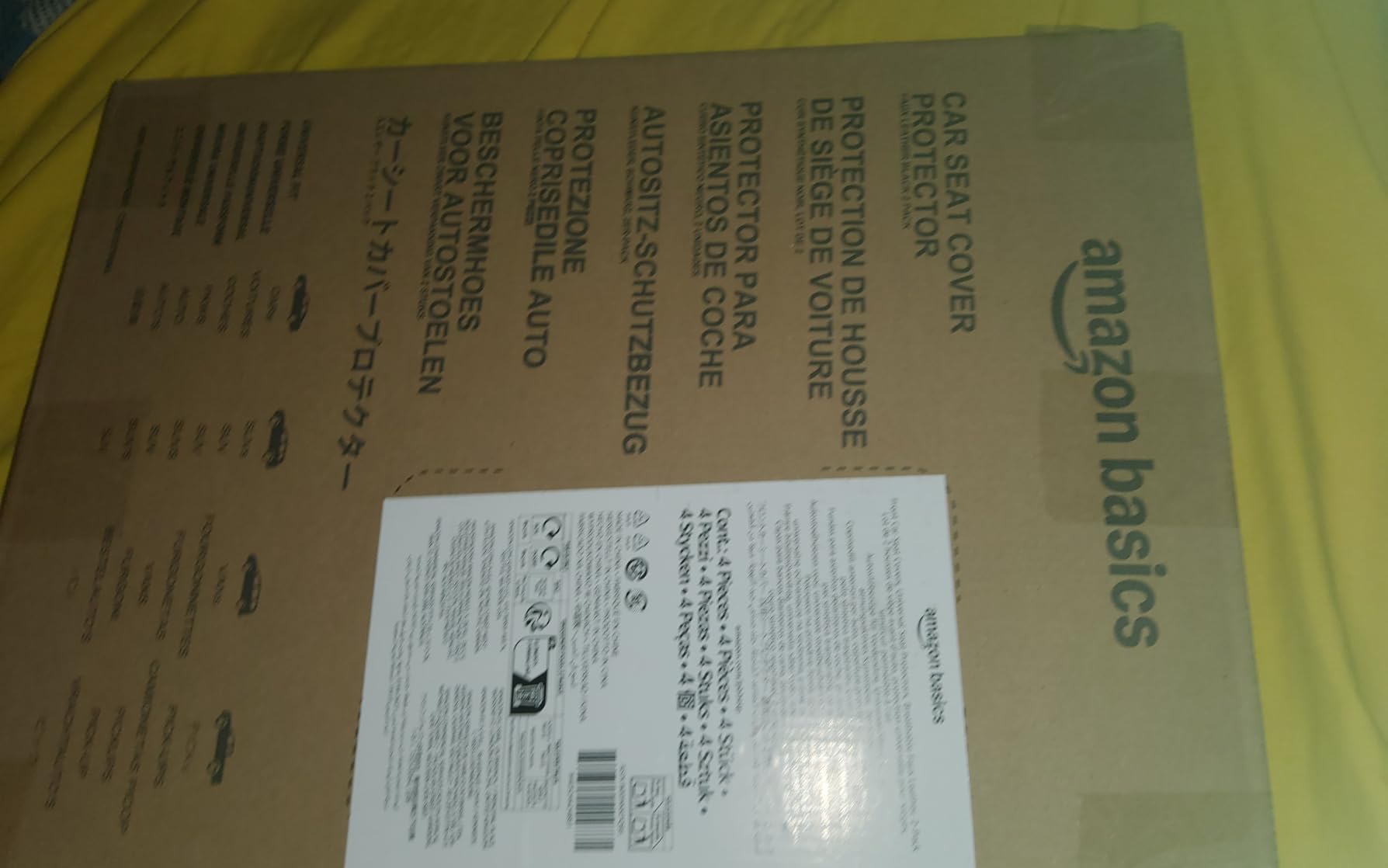 Amazon Basics coprisedili auto anteriori similpelle senza top 2 pz