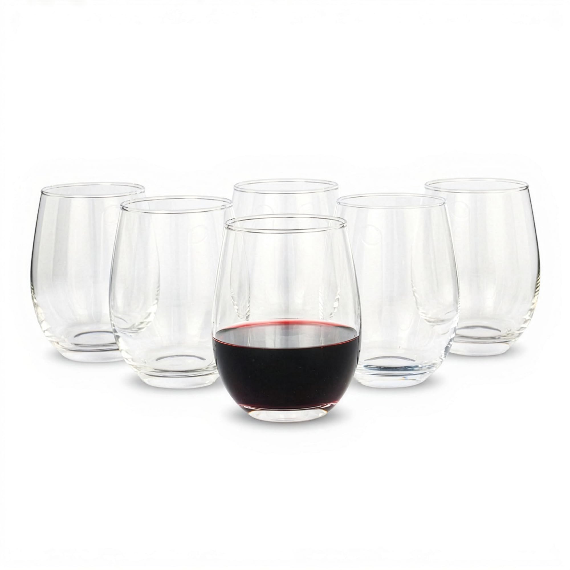 AmazonBasics Bicchieri vino bianco vetro 355 ml set 6 pezzi