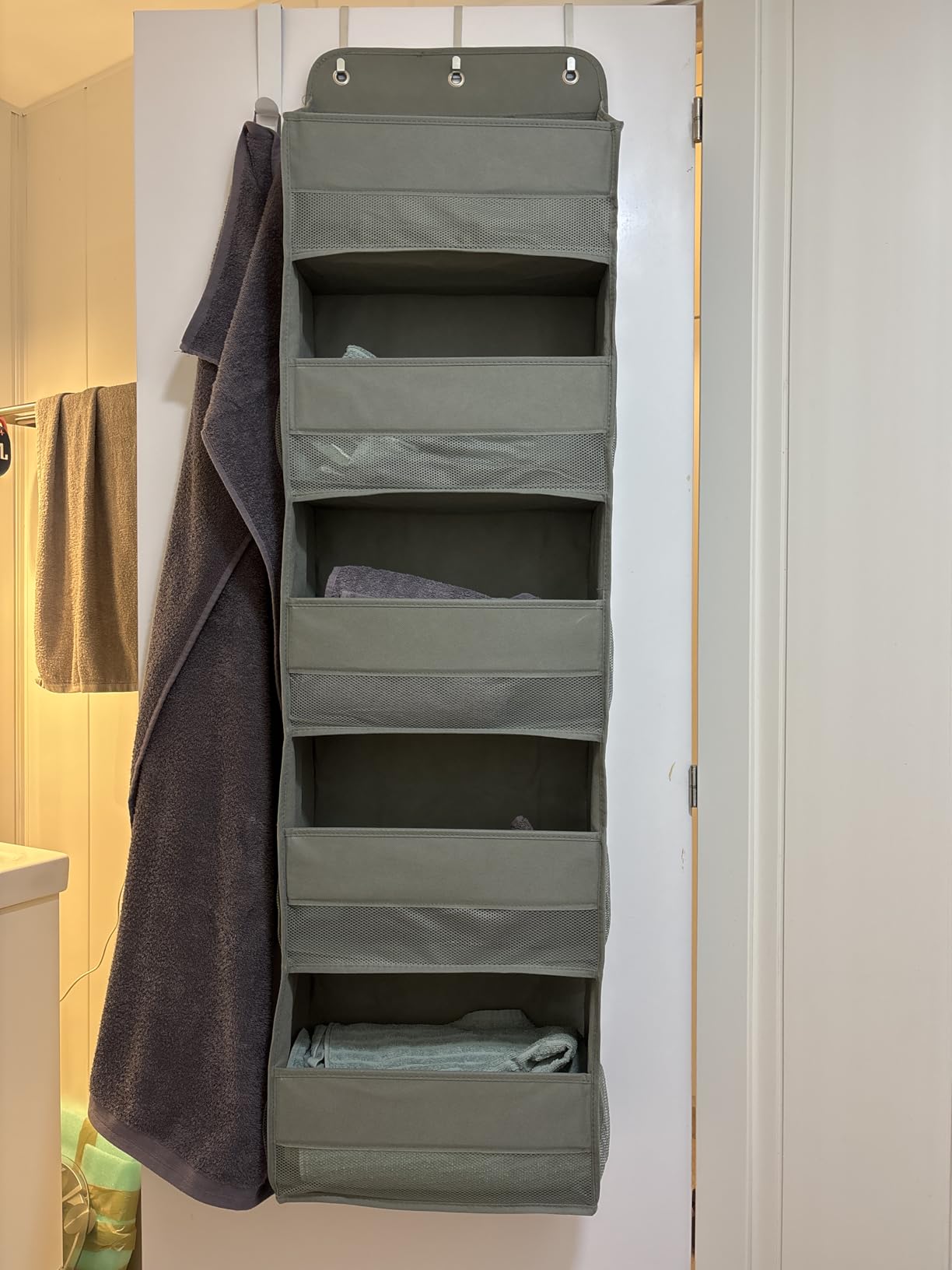 Amazon Basics Organizer da Porta 5 Ripiani Grigio Antracite