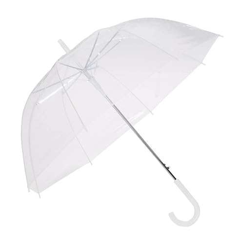 Amazon Basics Ombrello Cupola Trasparente 87,6 cm Automatico