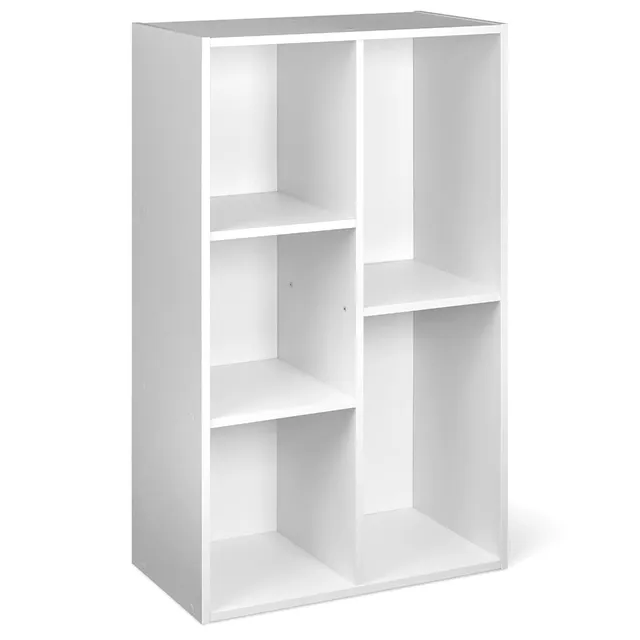 Amazon Basics Libreria 5 Cubi Bianco 50x24x80 cm