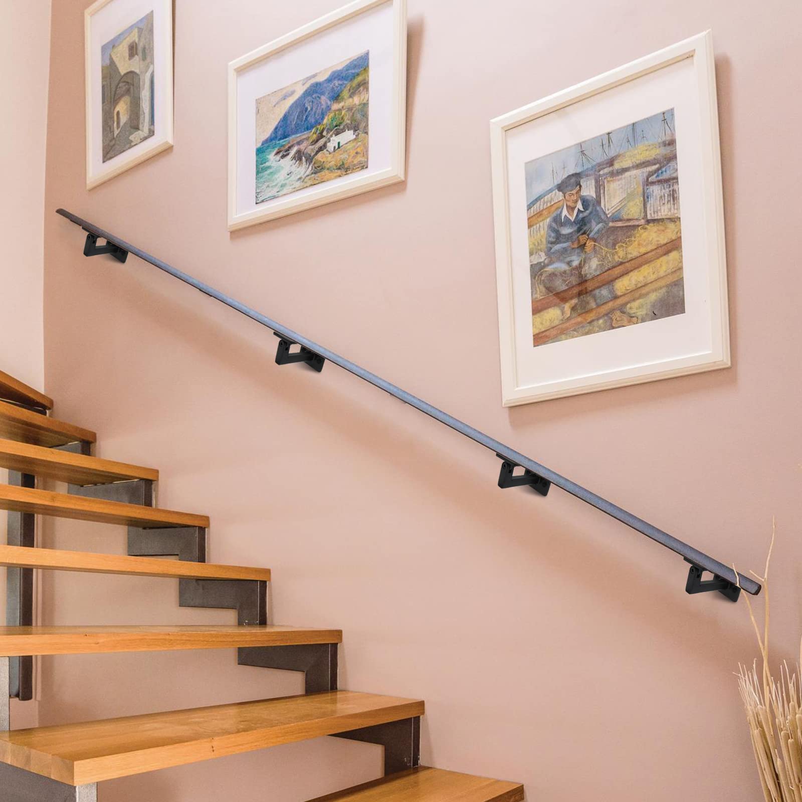 RealPlus staffe girevoli per corrimano quadrate regolabili 4 pezzi