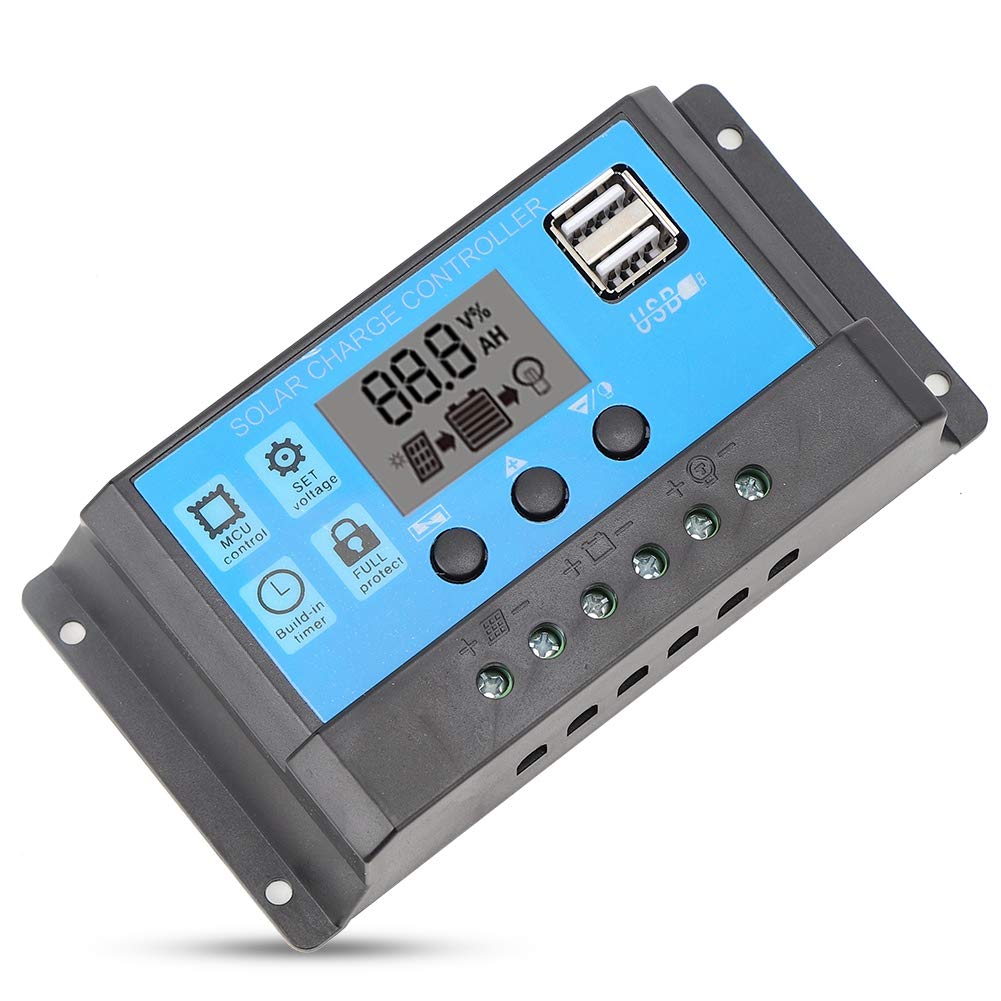 Elprico regolatore carica solare 50A 12V/24V PWM LCD USB