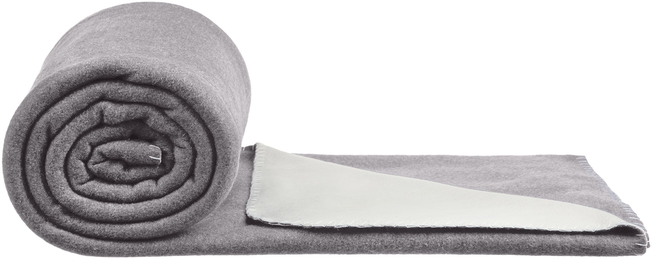 Amazon Basics Coperta Pile 150x200 cm Grigio Crema