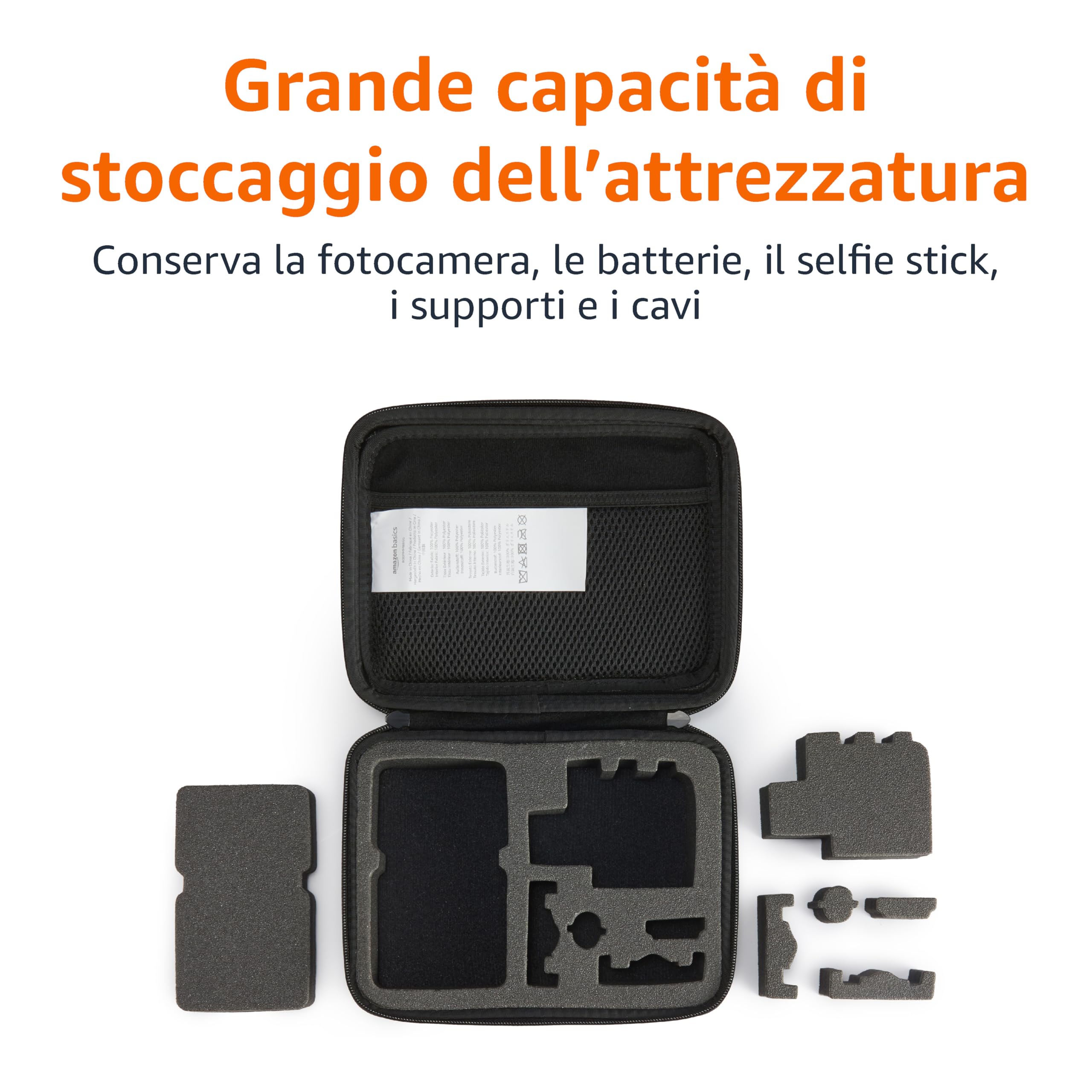 AmazonBasics Custodia S per GoPro Action Cam schiuma