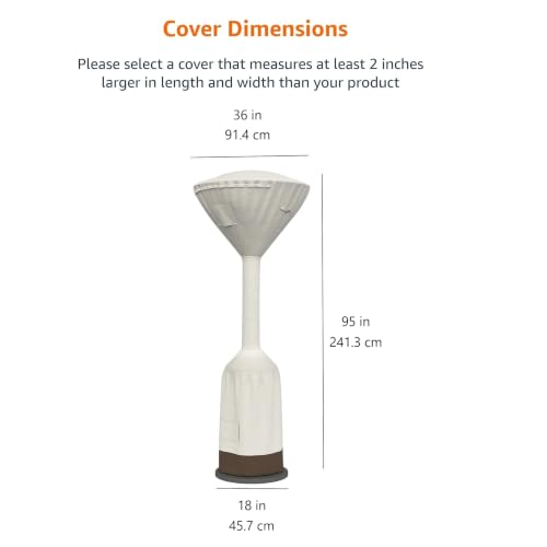 AmazonBasics Telone Stufa Fungo 241 cm Beige Impermeabile
