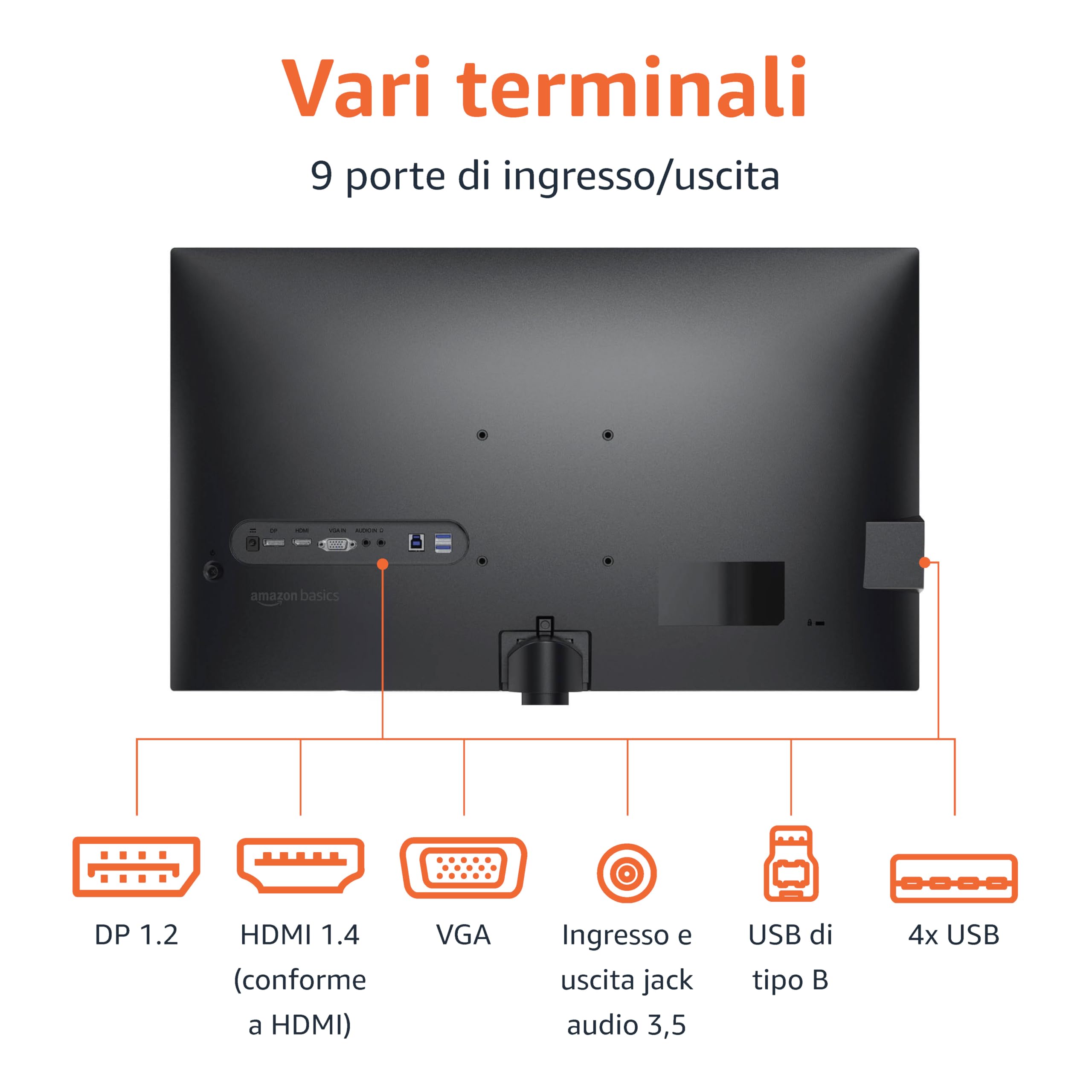 Amazon Basics Monitor 27 Pollici FHD 100Hz con Casse