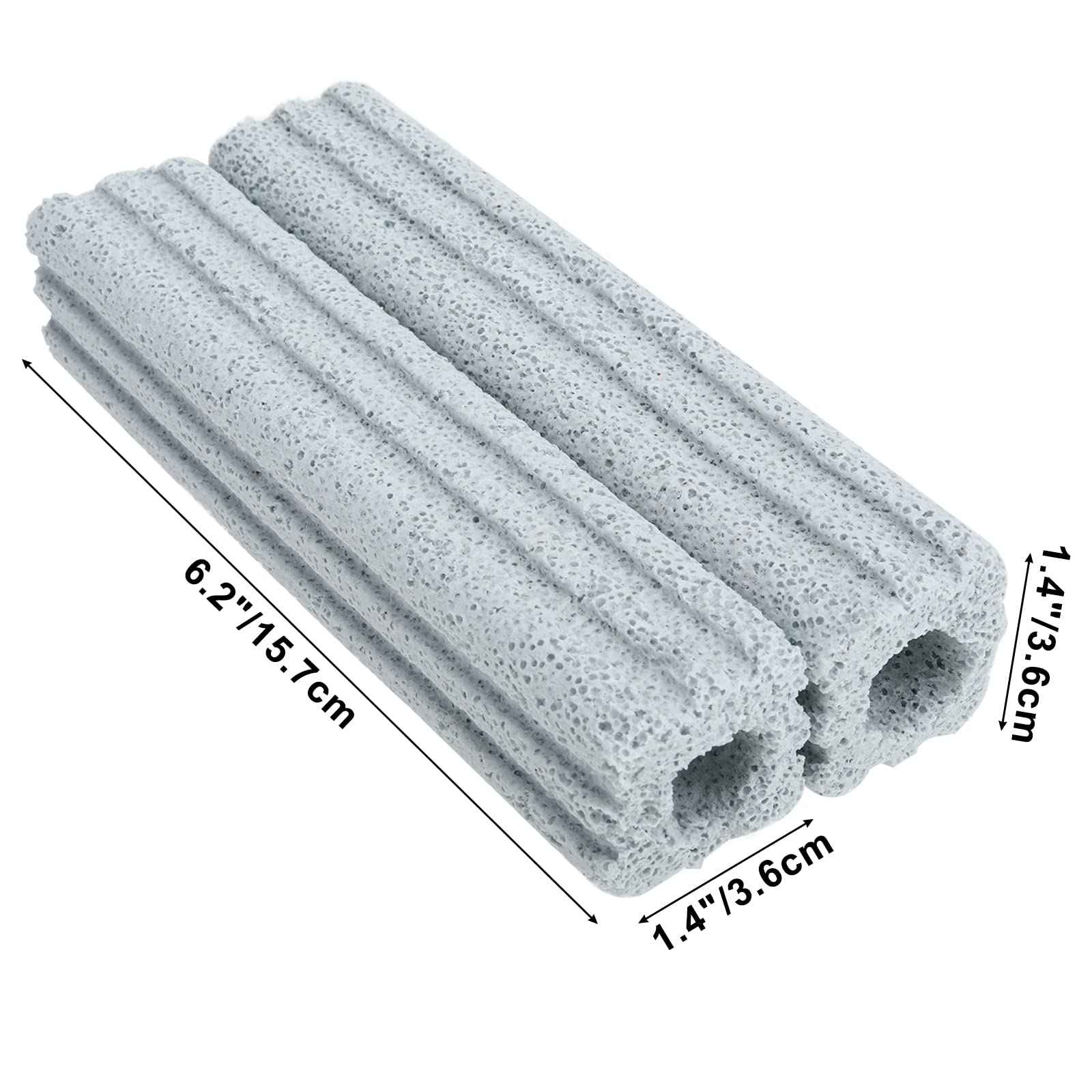 RealPlus Filtro Ceramica Acquario 56 Pezzi 15,7cm Porosi