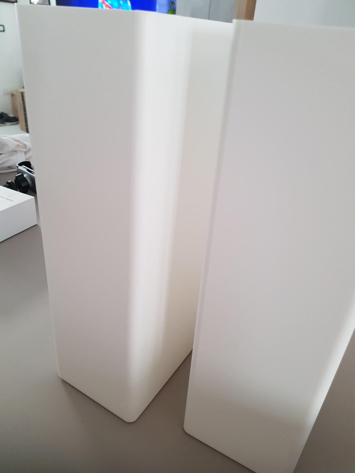 Amazon Basics Organizer Portariviste Plastica 2pz Bianco
