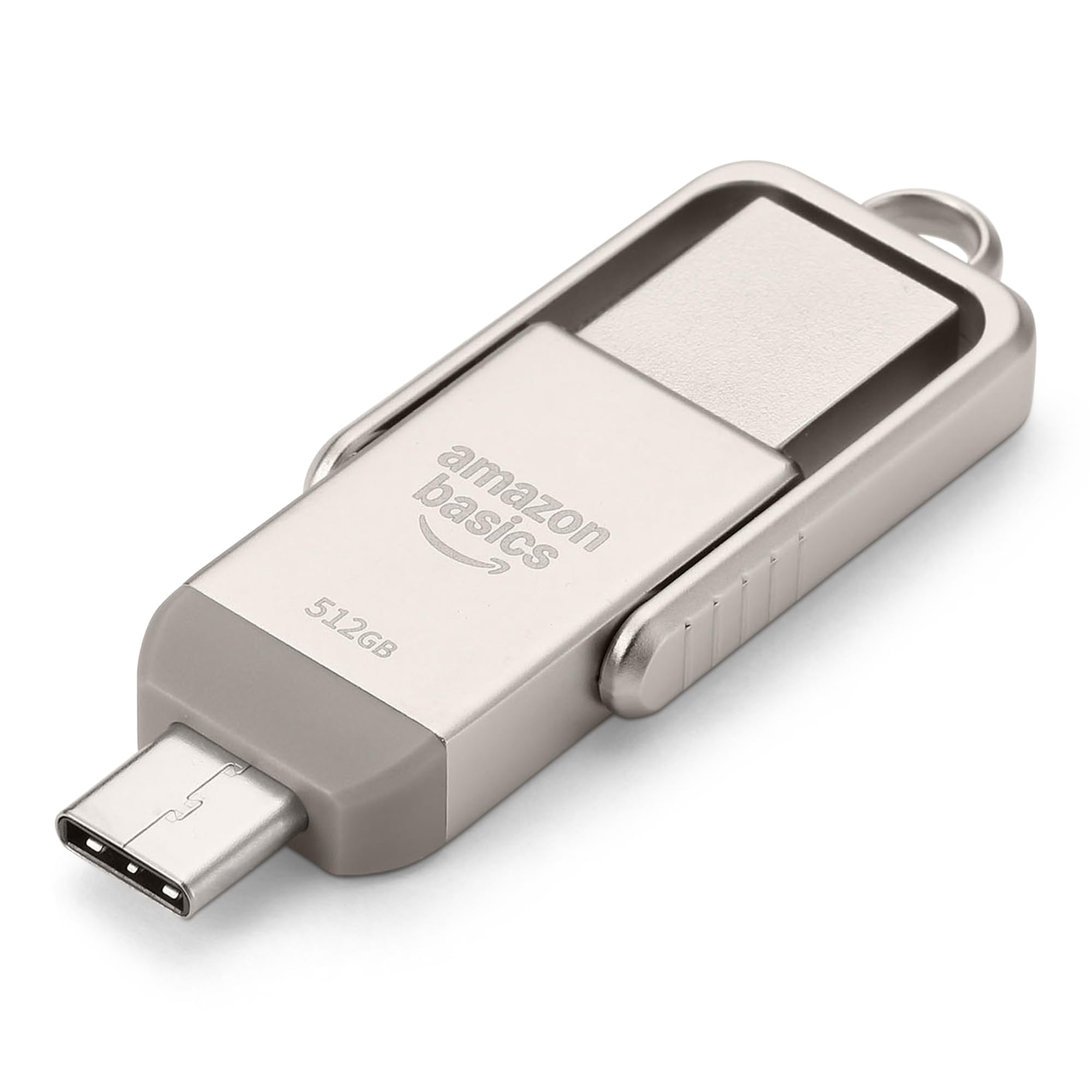 AmazonBasics chiavetta USB doppia USB-C USB-A 256 GB argento