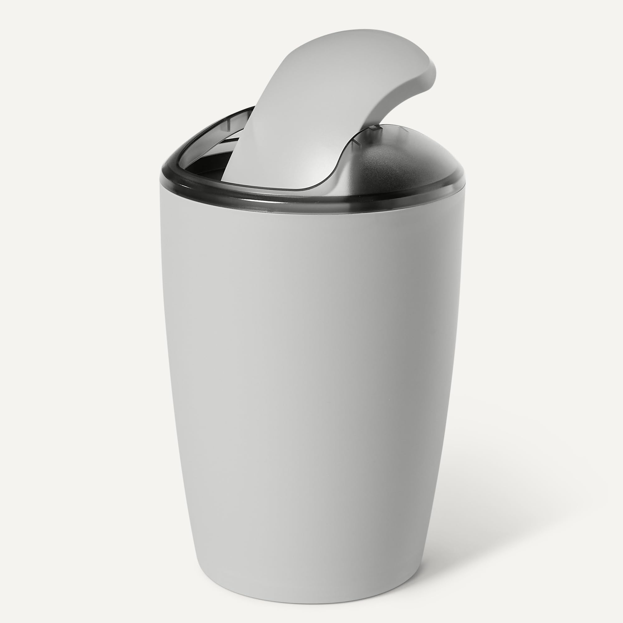 AmazonBasics Set Accessori Bagno 6 Pezzi Grigio Plastica