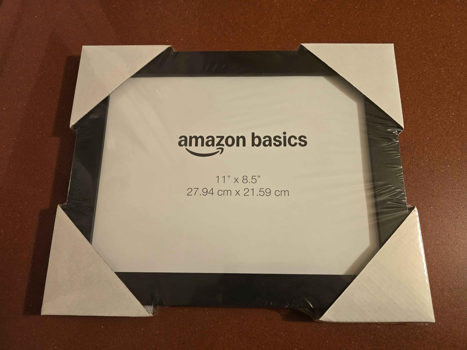 Amazon Basics Cornice Legno Nera 22x28 cm Vetro